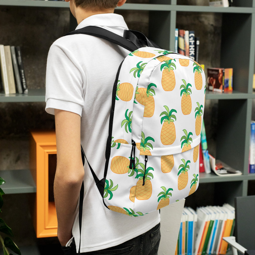 Kids Pineapple Backpack - Water-Resistant School Bag With Adjustable Padded Straps & Breathable Mesh Back
