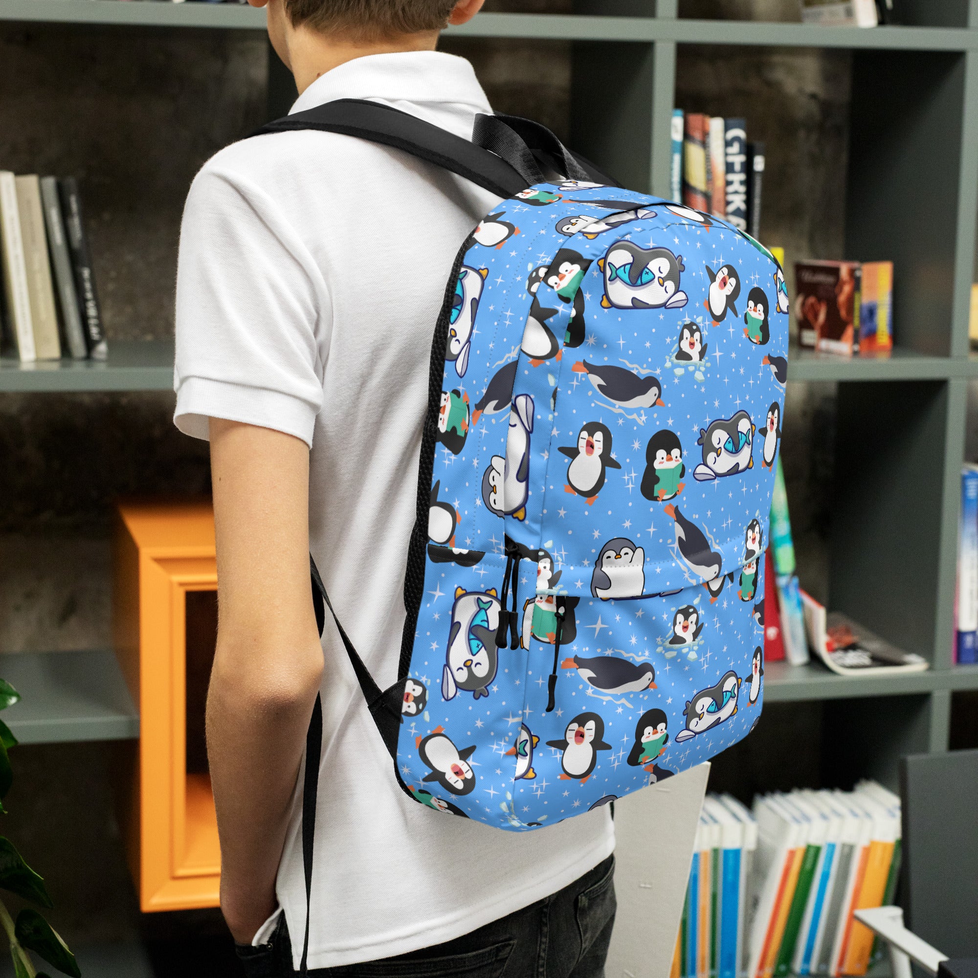 Kids Penguin Backpack - Water-Resistant School Bag With Adjustable Padded Straps & Breathable Mesh Back