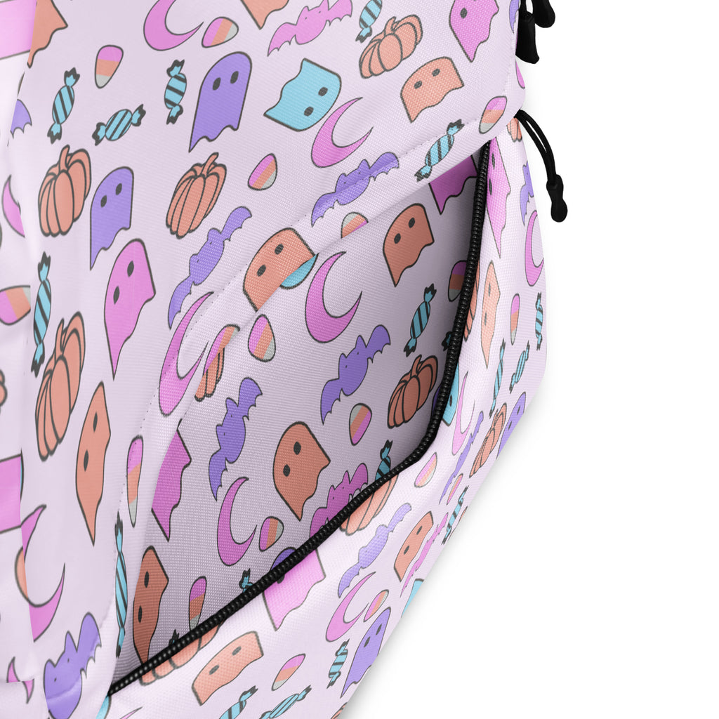 Girls Ghost Halloween Backpack - Water-Resistant School Bag With Adjustable Padded Straps & Breathable Mesh Back (Copy)
