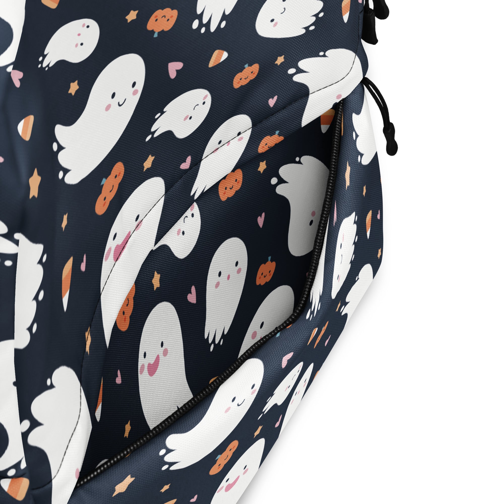 Kids Ghost Halloween Backpack - Water-Resistant School Bag With Adjustable Padded Straps & Breathable Mesh Back
