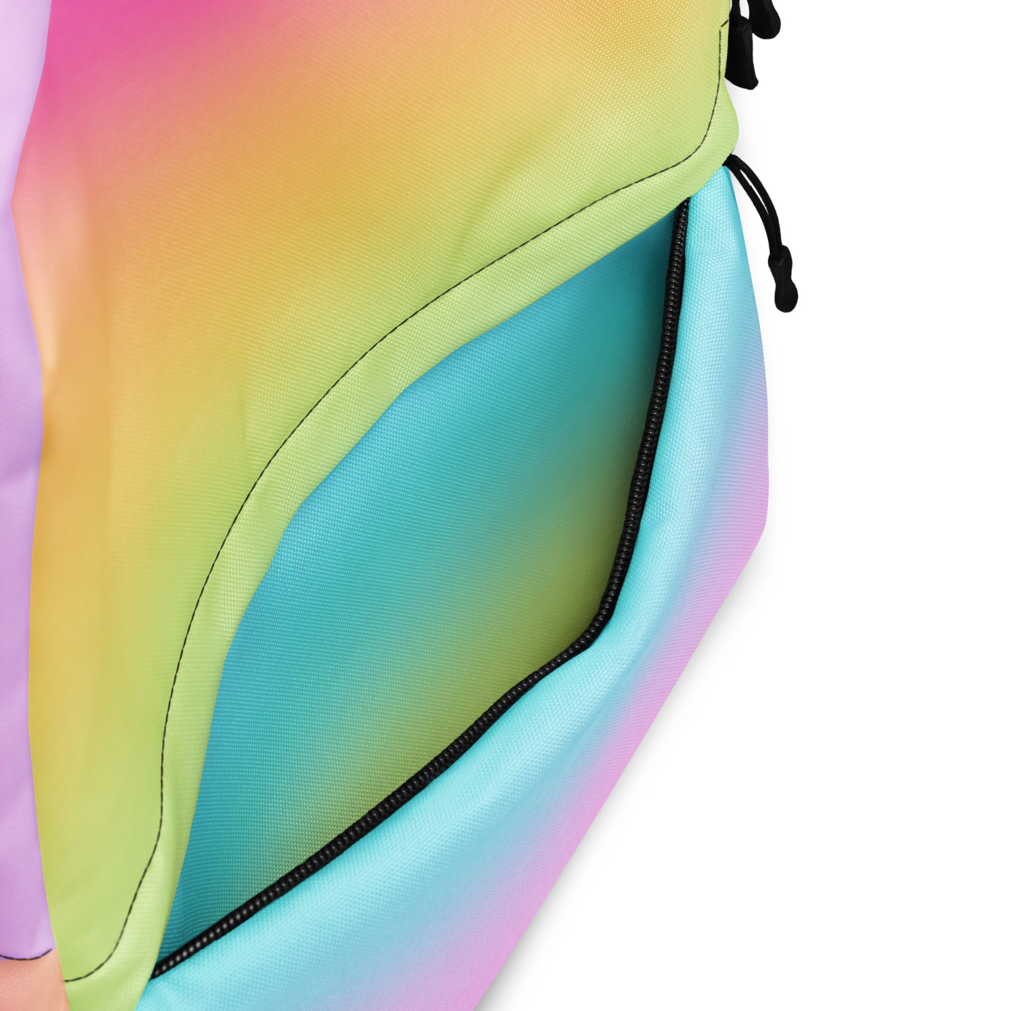 Girls Bright Rainbow Backpack - Water-Resistant School Bag With Adjustable Padded Straps & Breathable Mesh Back