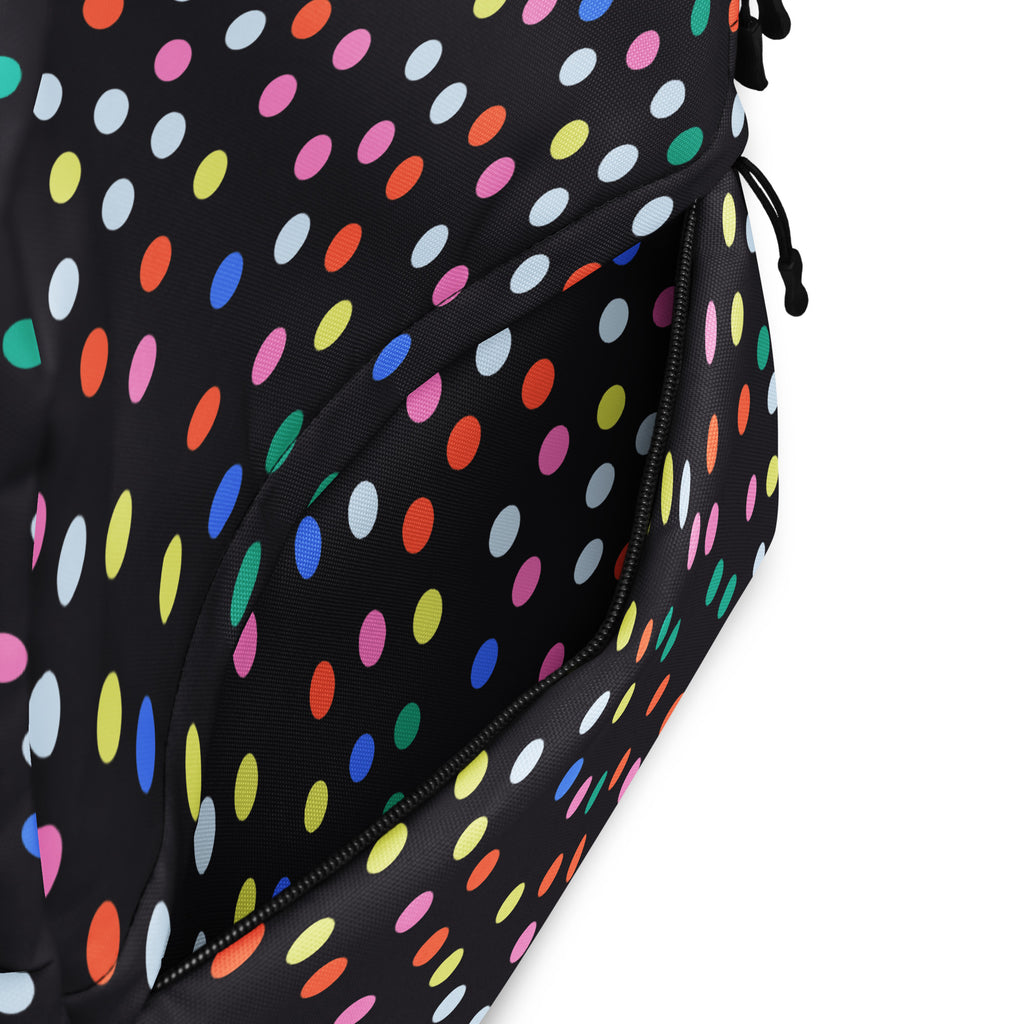Kids Colorful Dots Backpack - Water-Resistant School Bag With Adjustable Padded Straps & Breathable Mesh Back