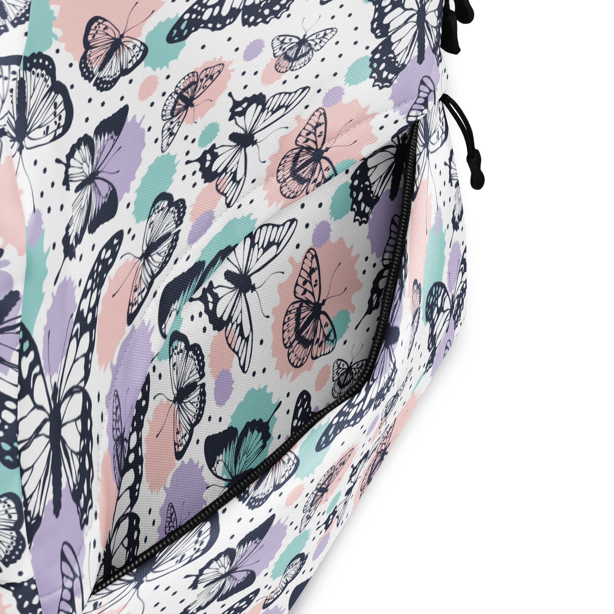 Girls Butterfly Backpack - Water-Resistant School Bag With Adjustable Padded Straps & Breathable Mesh Back