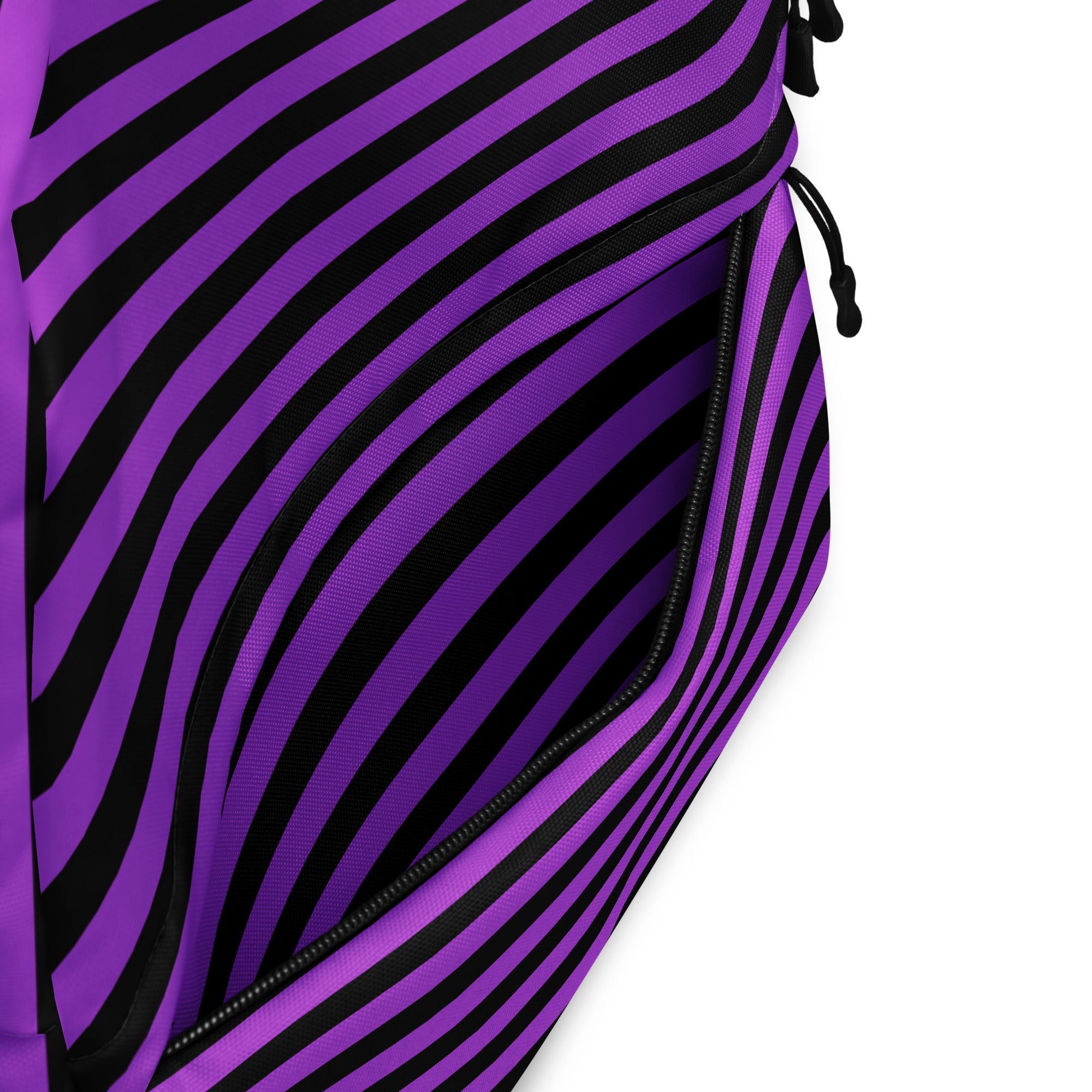 Kids Purple and Black Halloween Backpack - Water-Resistant School Bag With Adjustable Padded Straps & Breathable Mesh Back