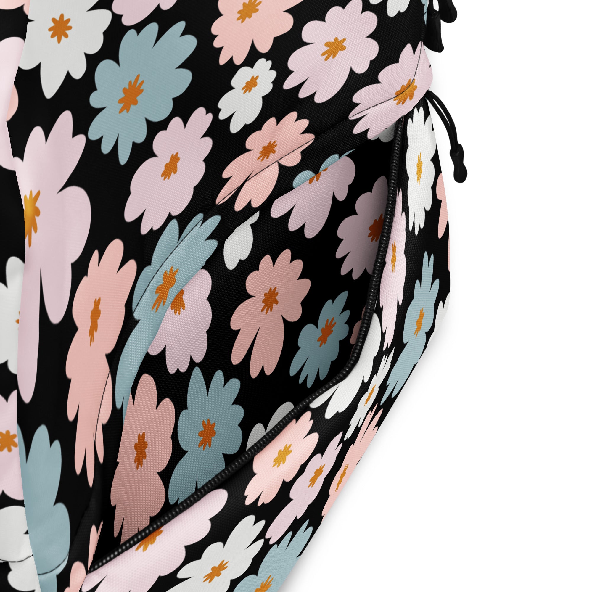Girls Retro Floral Backpack - Water-Resistant School Bag With Adjustable Padded Straps & Breathable Mesh Back