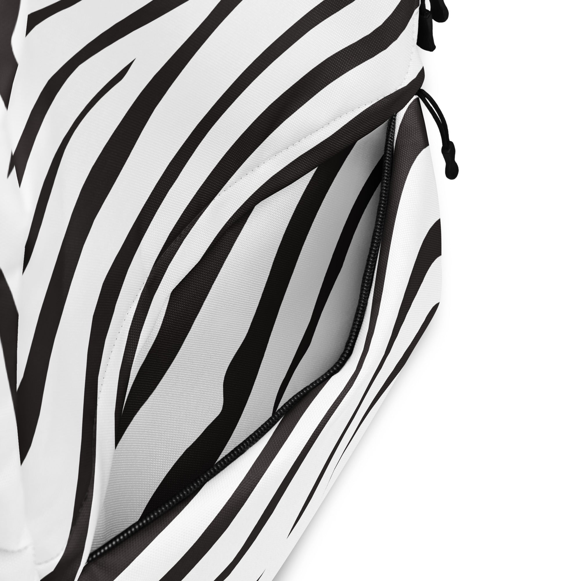 Kids Zebra Print Backpack - Water-Resistant School Bag With Adjustable Padded Straps & Breathable Mesh Back