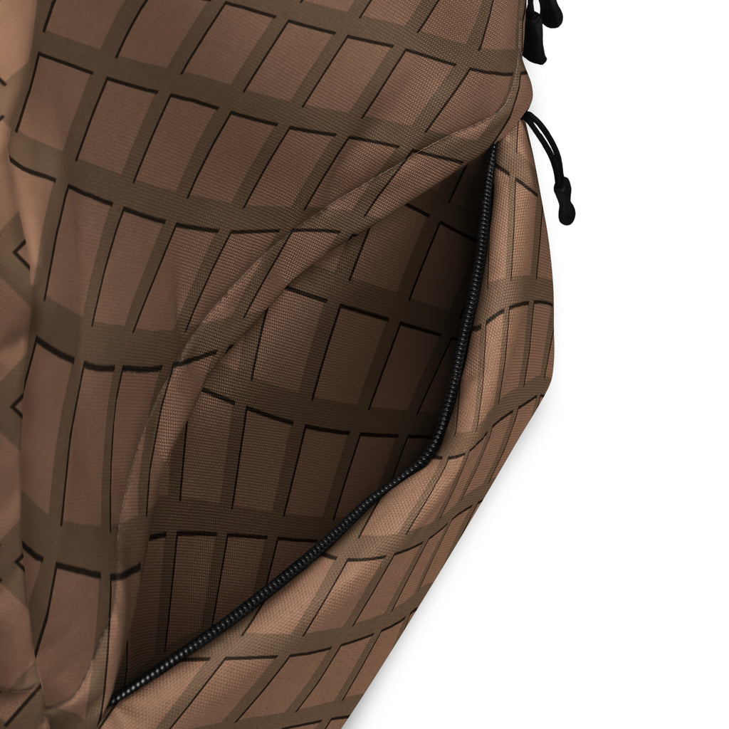 Kids Chocolate Waffle Cone Backpack - Water-Resistant School Bag With Adjustable Padded Straps & Breathable Mesh Back