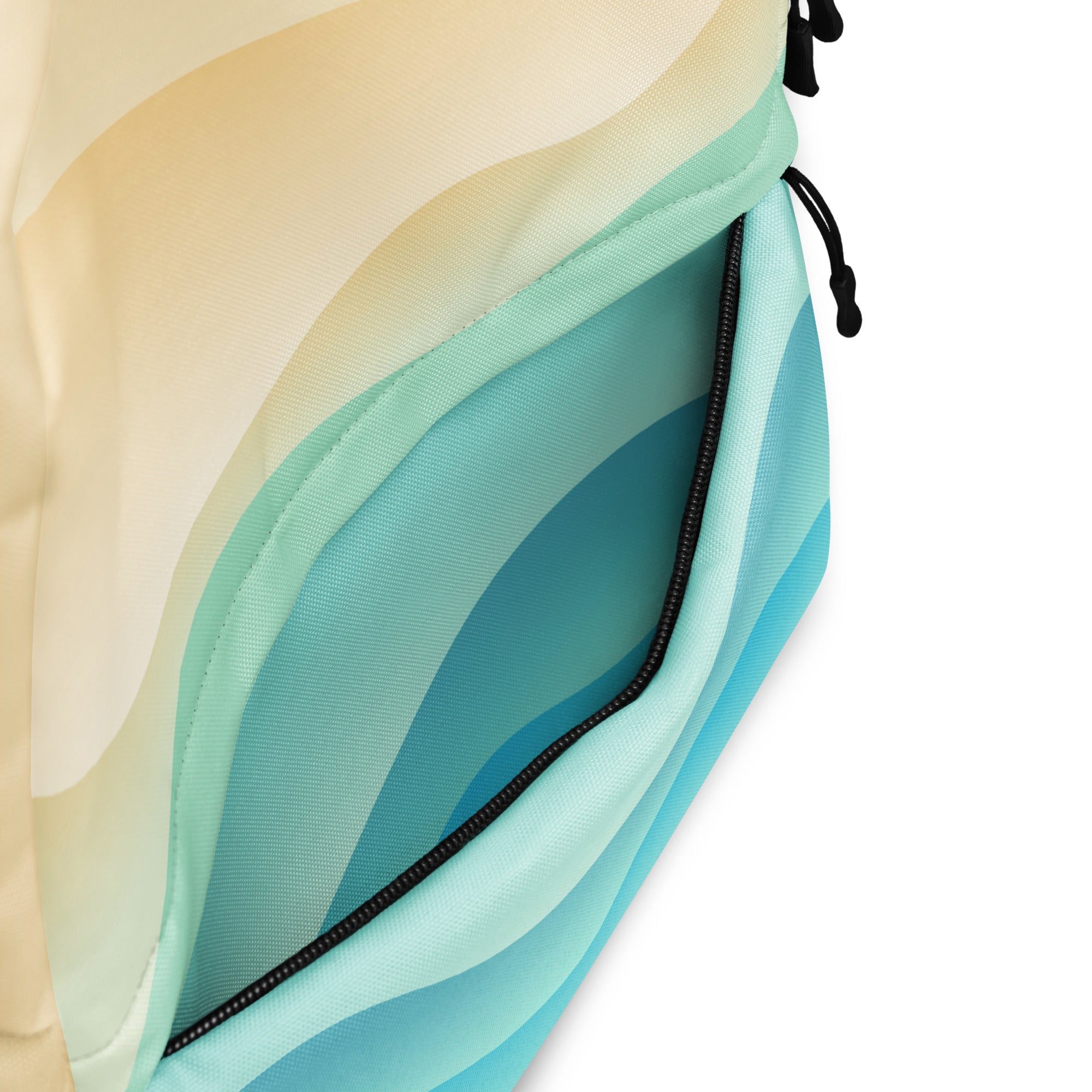 Kids Ocean Waves Backpack - Water-Resistant School Bag With Adjustable Padded Straps & Breathable Mesh Back