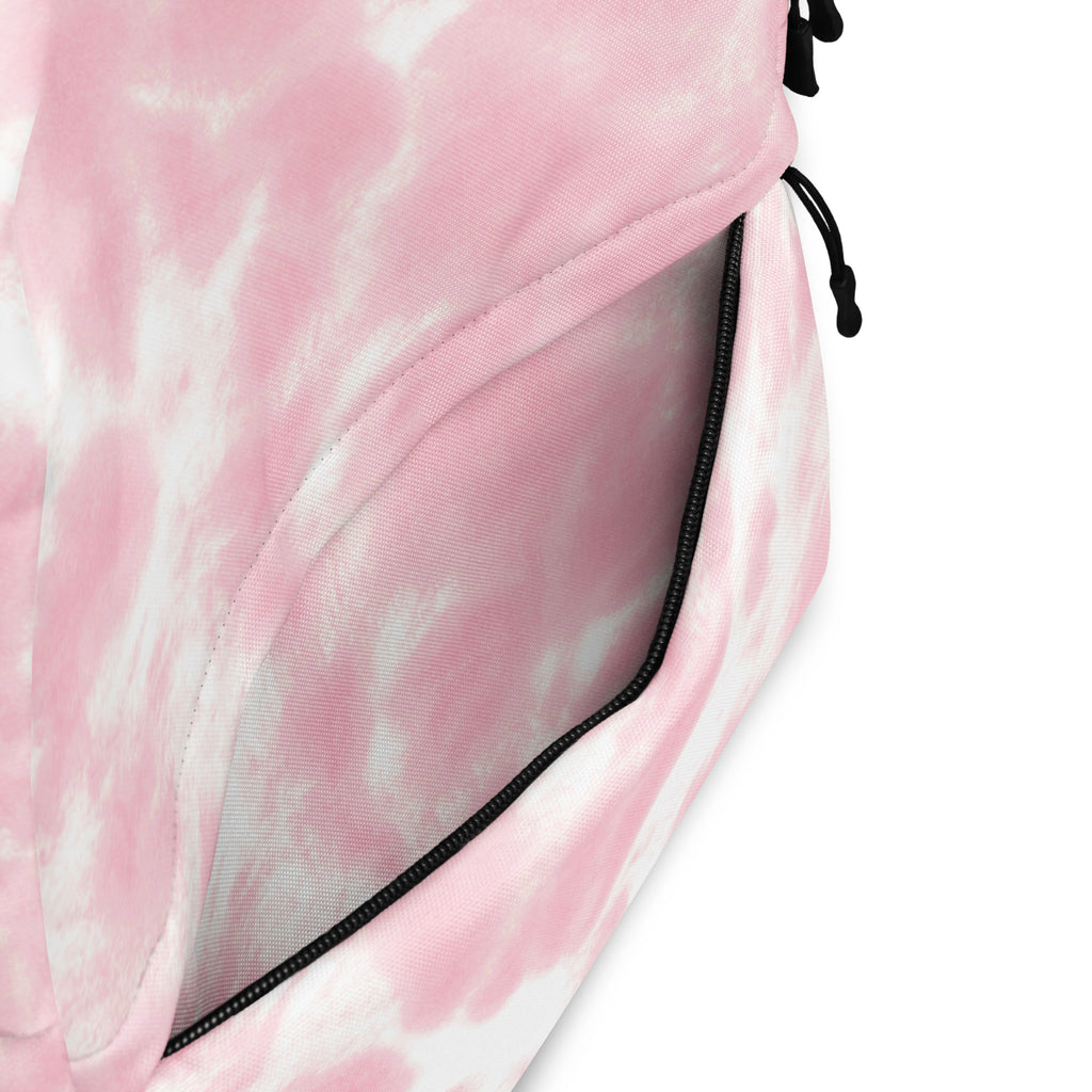 Girls Pink Tie Dye Backpack - Water-Resistant School Bag With Adjustable Padded Straps & Breathable Mesh Back