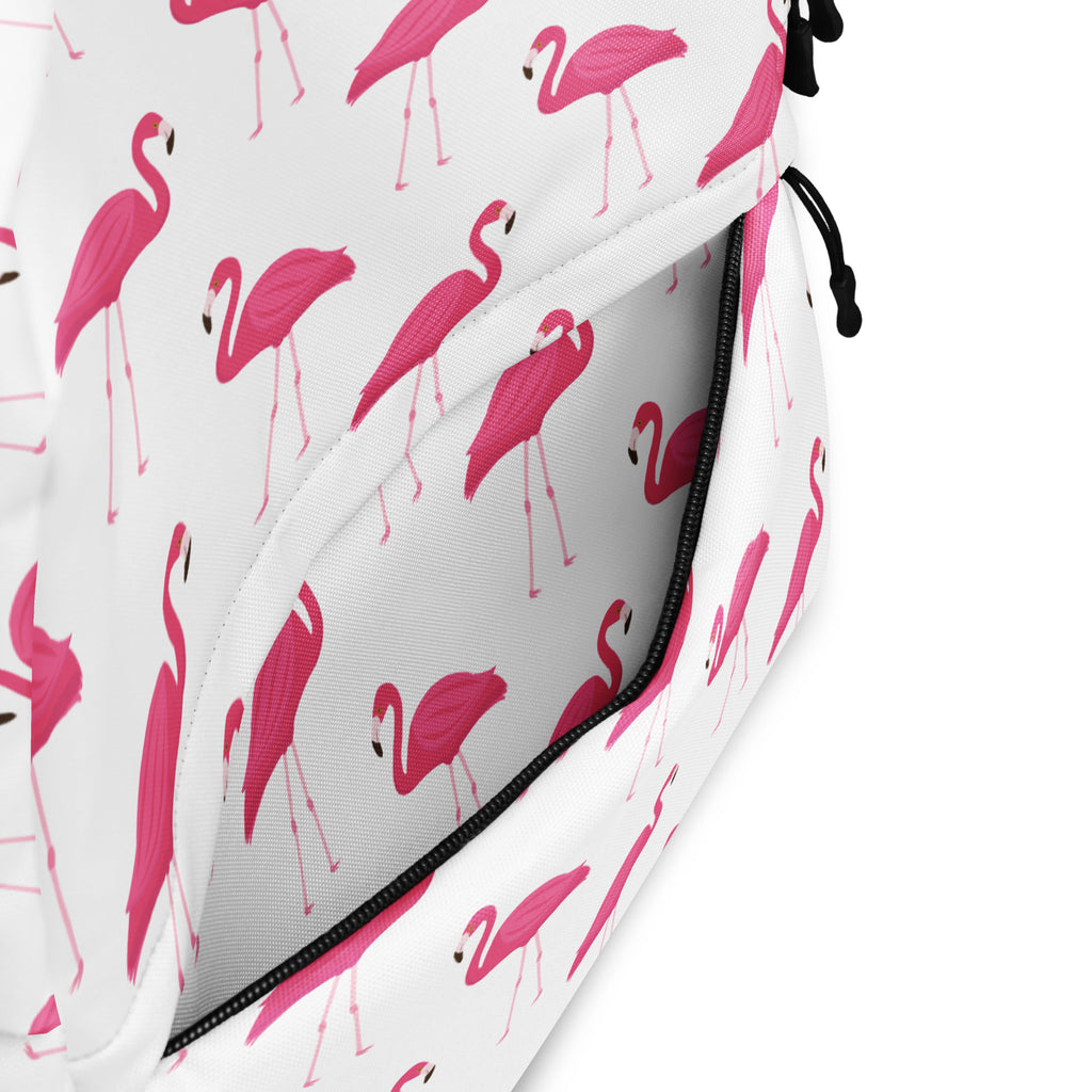 Girls Pink Flamingo Backpack - Water-Resistant School Bag With Adjustable Padded Straps & Breathable Mesh Back