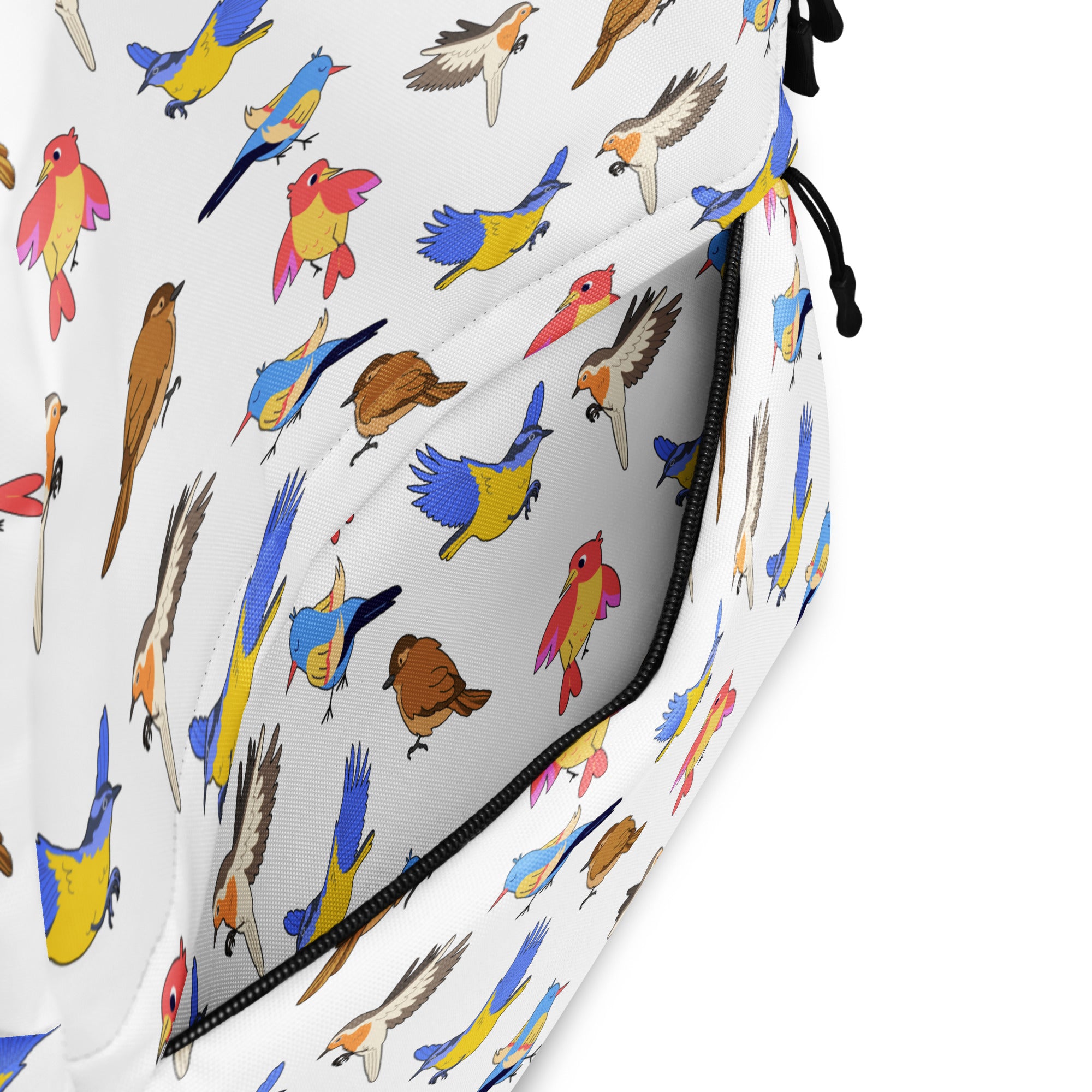 Kids Colorful Bird Backpack - Water-Resistant School Bag With Adjustable Padded Straps & Breathable Mesh Back
