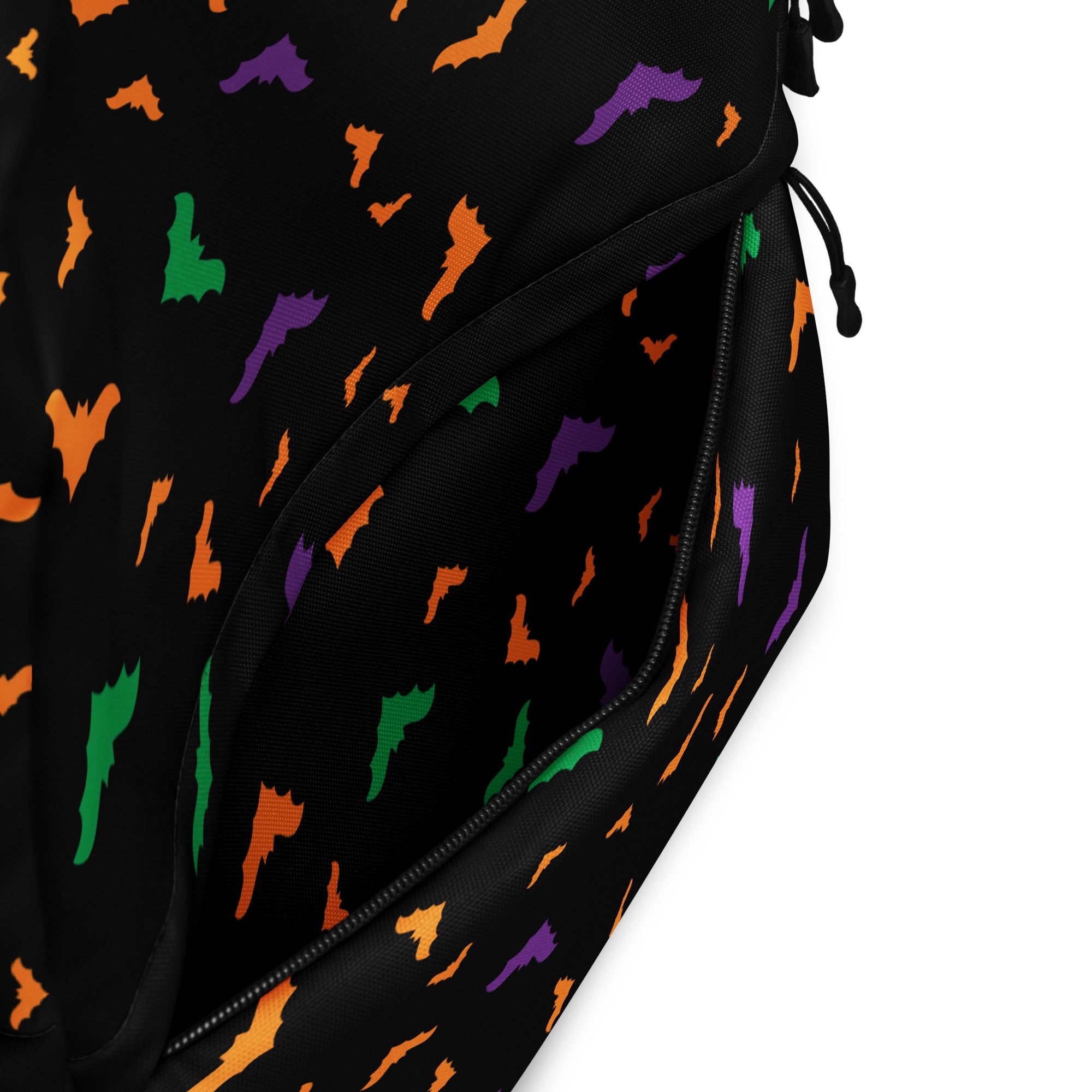 Kids Colorful Halloween Bat Backpack - Water-Resistant School Bag With Adjustable Padded Straps & Breathable Mesh Back