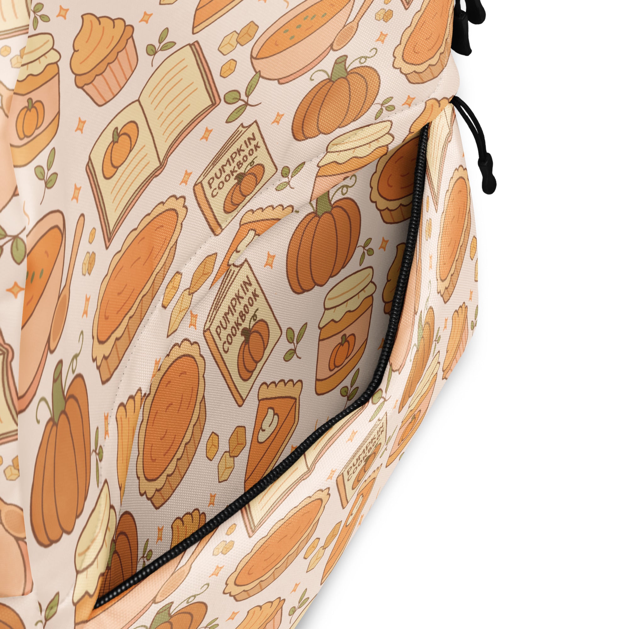 Kids Pumpkin Pie Themed Backpack - Water-Resistant School Bag With Adjustable Padded Straps & Breathable Mesh Back