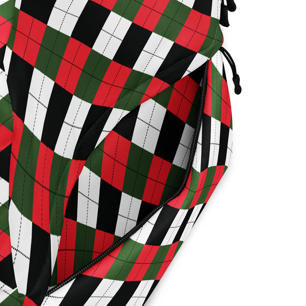 Kids Christmas Argyle Backpack - Water-Resistant School Bag With Adjustable Padded Straps & Breathable Mesh Back