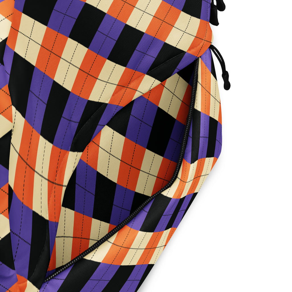 Kids Halloween Argyle Backpack - Water-Resistant School Bag With Adjustable Padded Straps & Breathable Mesh Back