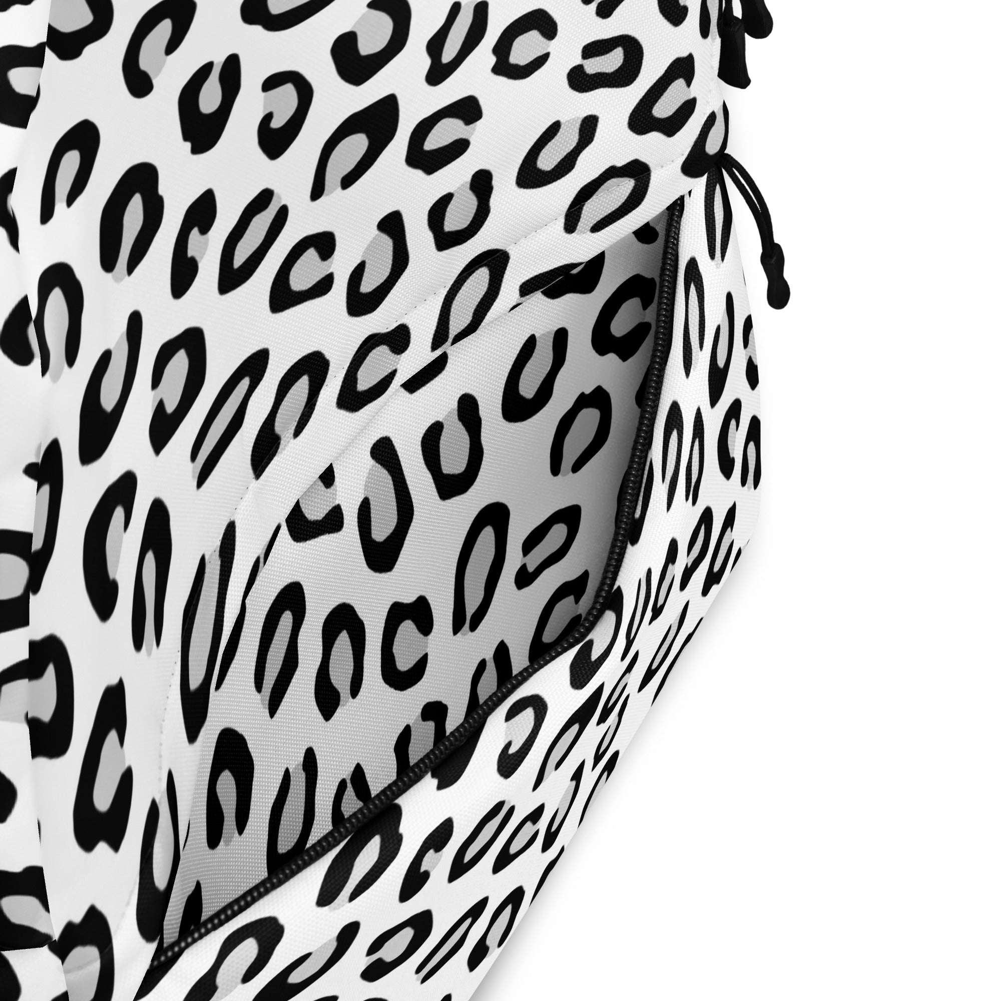 Kids White Leopard Backpack - Water-Resistant School Bag With Adjustable Padded Straps & Breathable Mesh Back