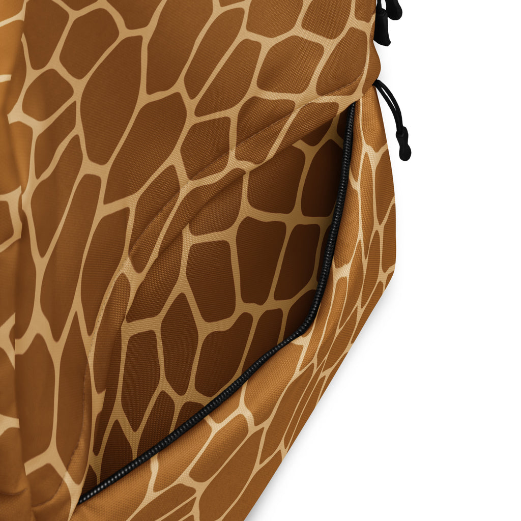 Kids Giraffe Print Backpack - Water-Resistant School Bag With Adjustable Padded Straps & Breathable Mesh Back