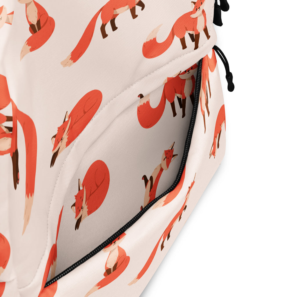 Kids Fox Backpack - Water-Resistant School Bag With Adjustable Padded Straps & Breathable Mesh Back