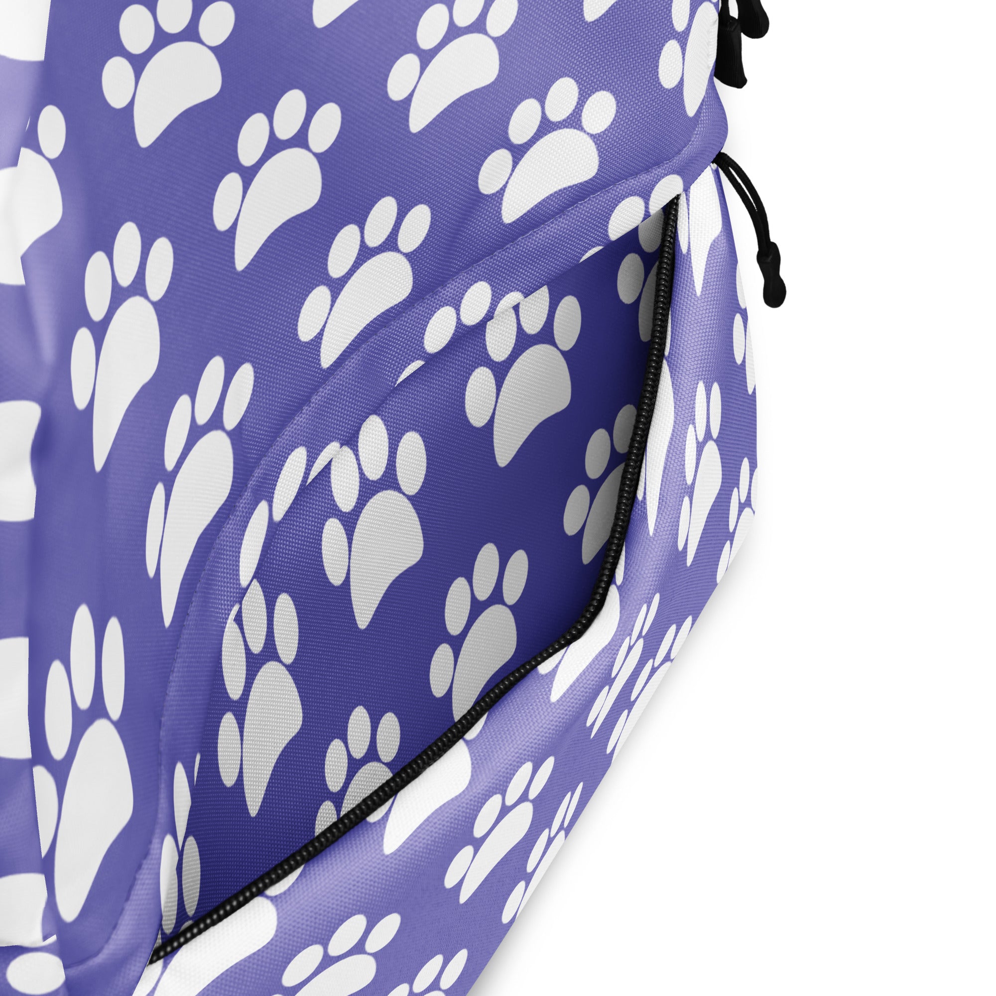 Girls Light Purple Print Backpack - Water-Resistant School Bag With Adjustable Padded Straps & Breathable Mesh Back