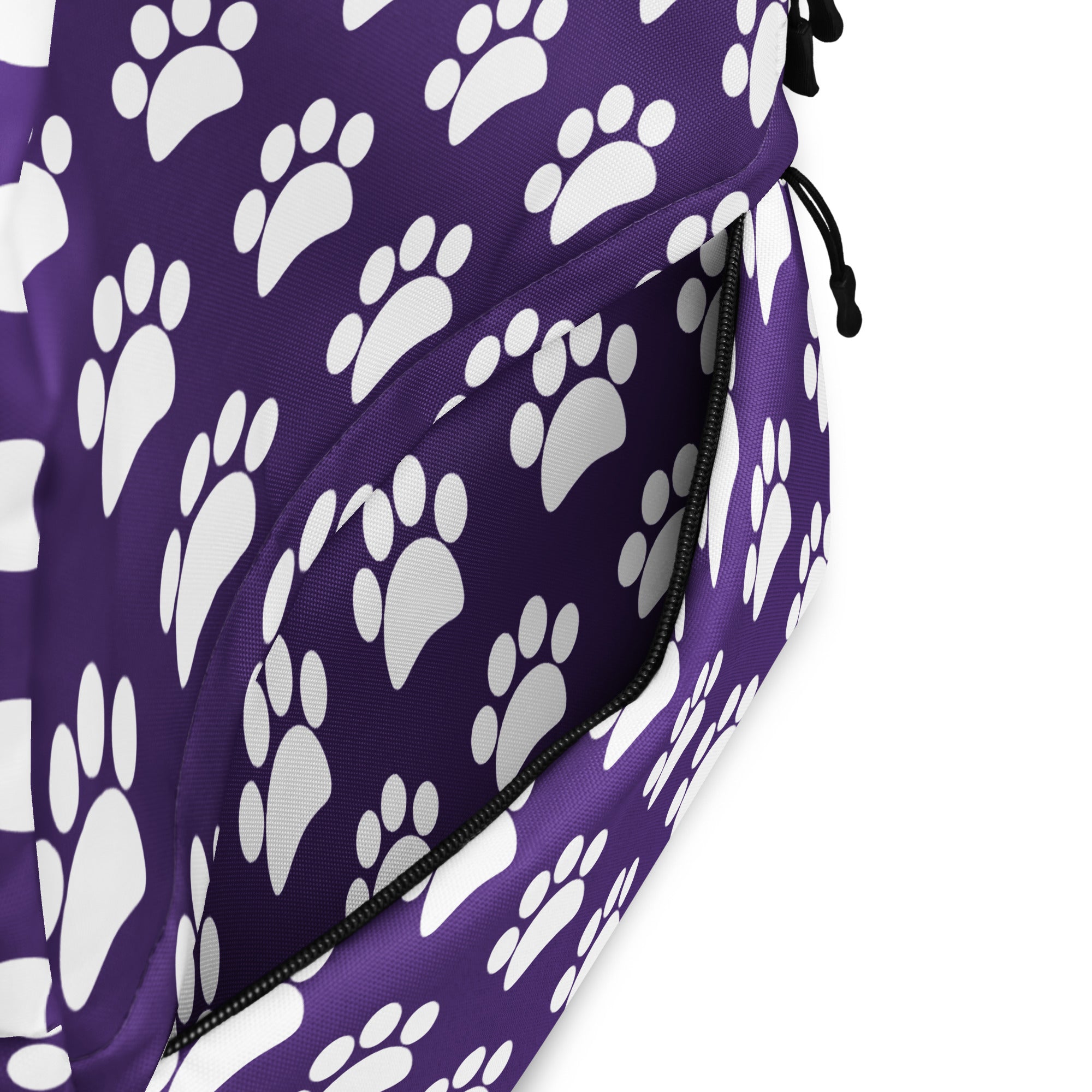 Girls Purple Print Backpack - Water-Resistant School Bag With Adjustable Padded Straps & Breathable Mesh Back