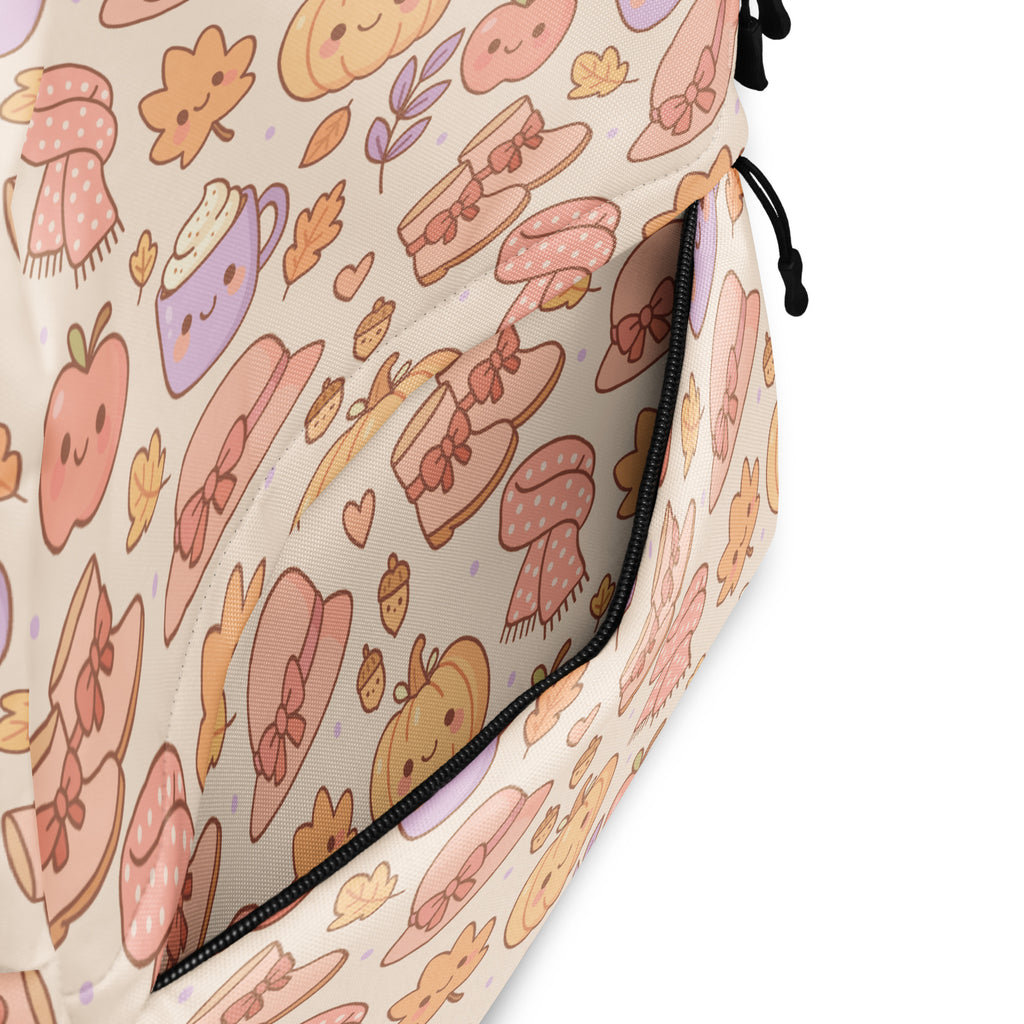 Kids Autumn Themed Backpack - Water-Resistant School Bag With Adjustable Padded Straps & Breathable Mesh Back