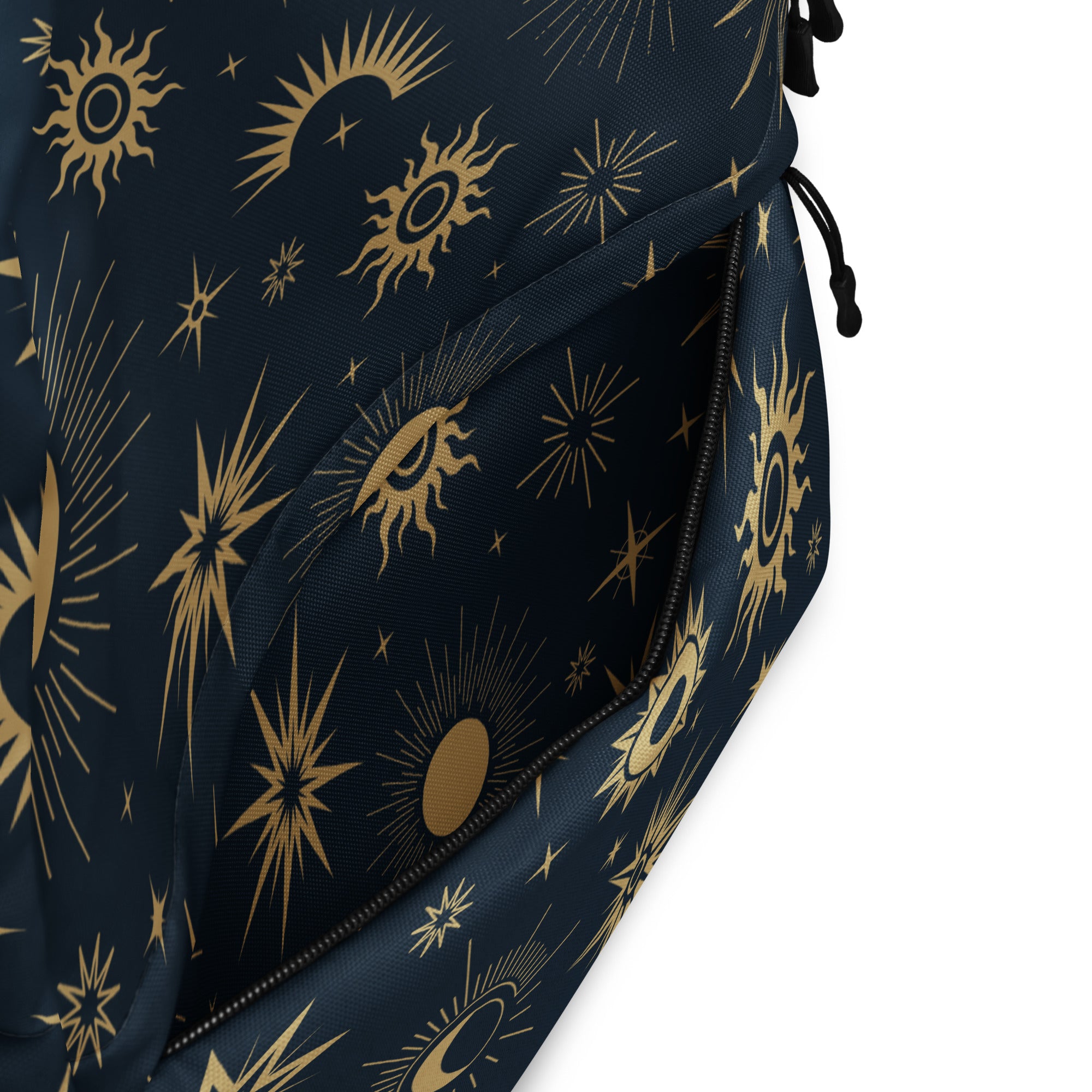 Kids Celestial Sun and Moon Backpack - Water-Resistant School Bag With Adjustable Padded Straps & Breathable Mesh Back