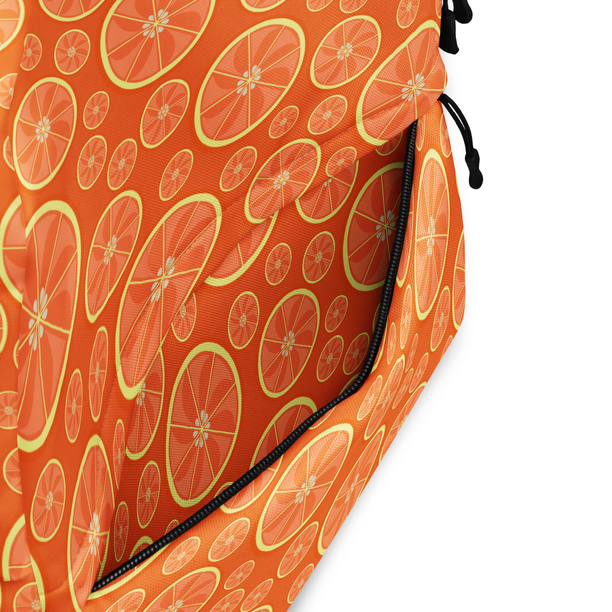 Kids Orange Citrus Backpack - Water-Resistant School Bag With Adjustable Padded Straps & Breathable Mesh Back