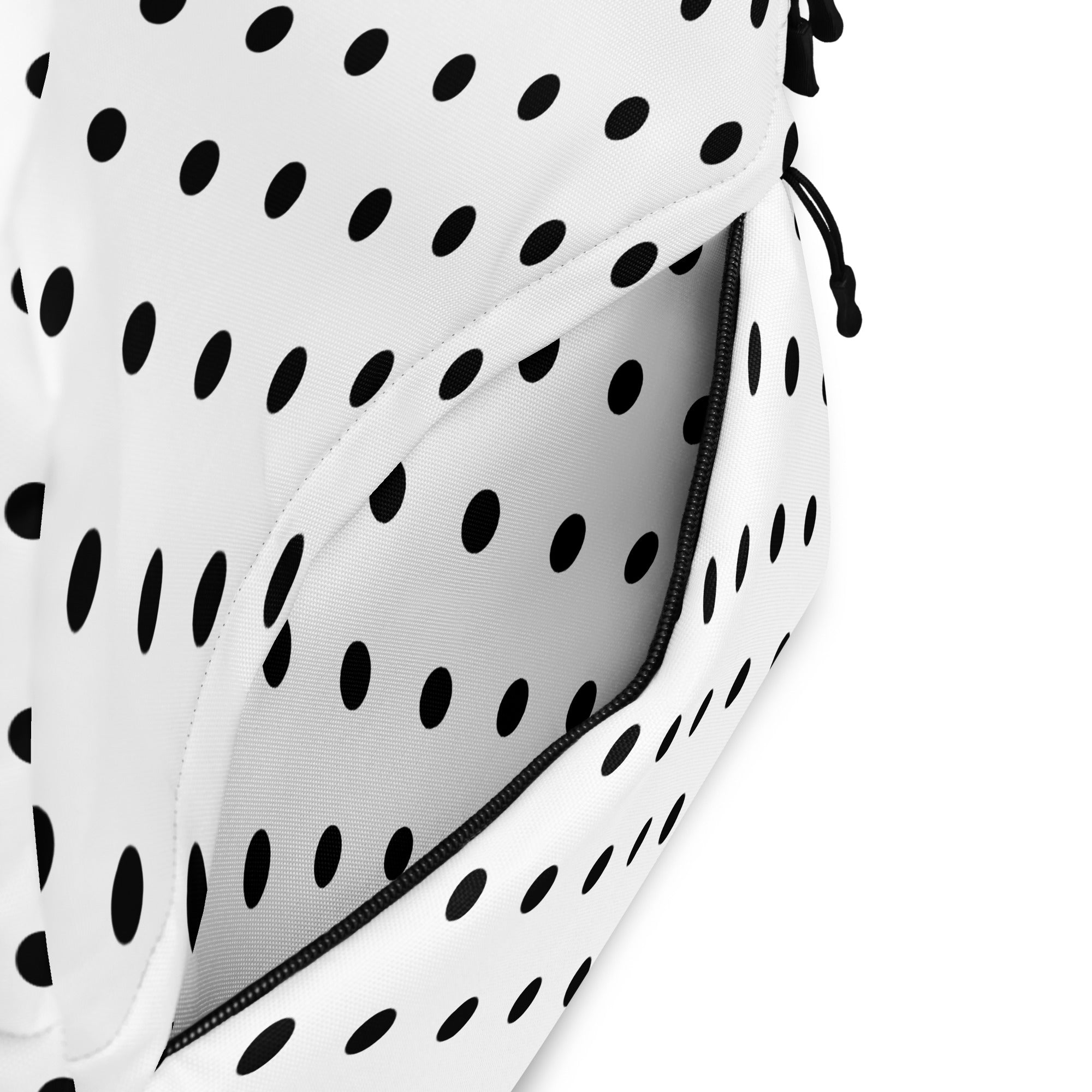 Kids White Polka Dot Backpack - Water-Resistant School Bag With Adjustable Padded Straps & Breathable Mesh Back