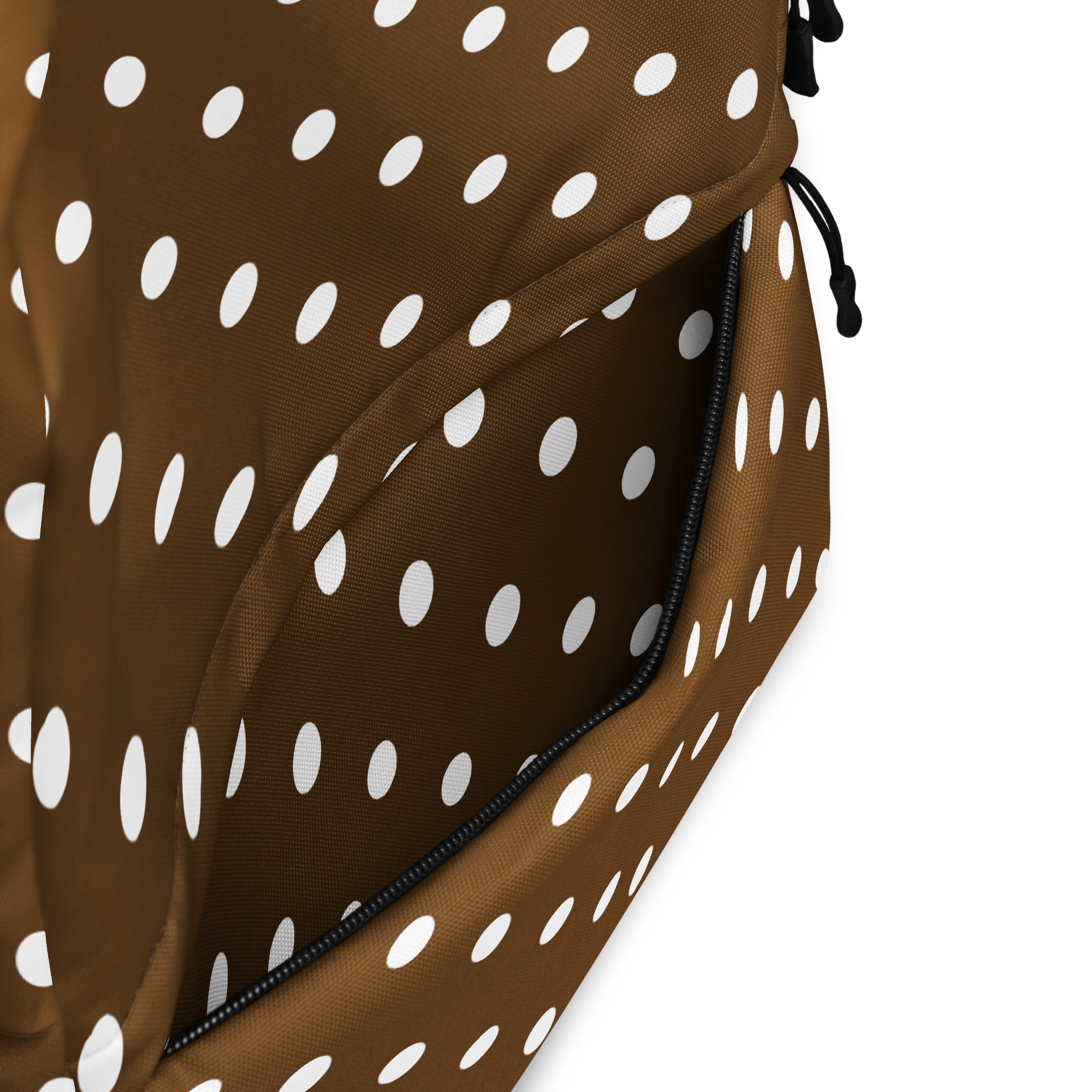 Kids Brown Polka Dot Backpack - Water-Resistant School Bag With Adjustable Padded Straps & Breathable Mesh Back