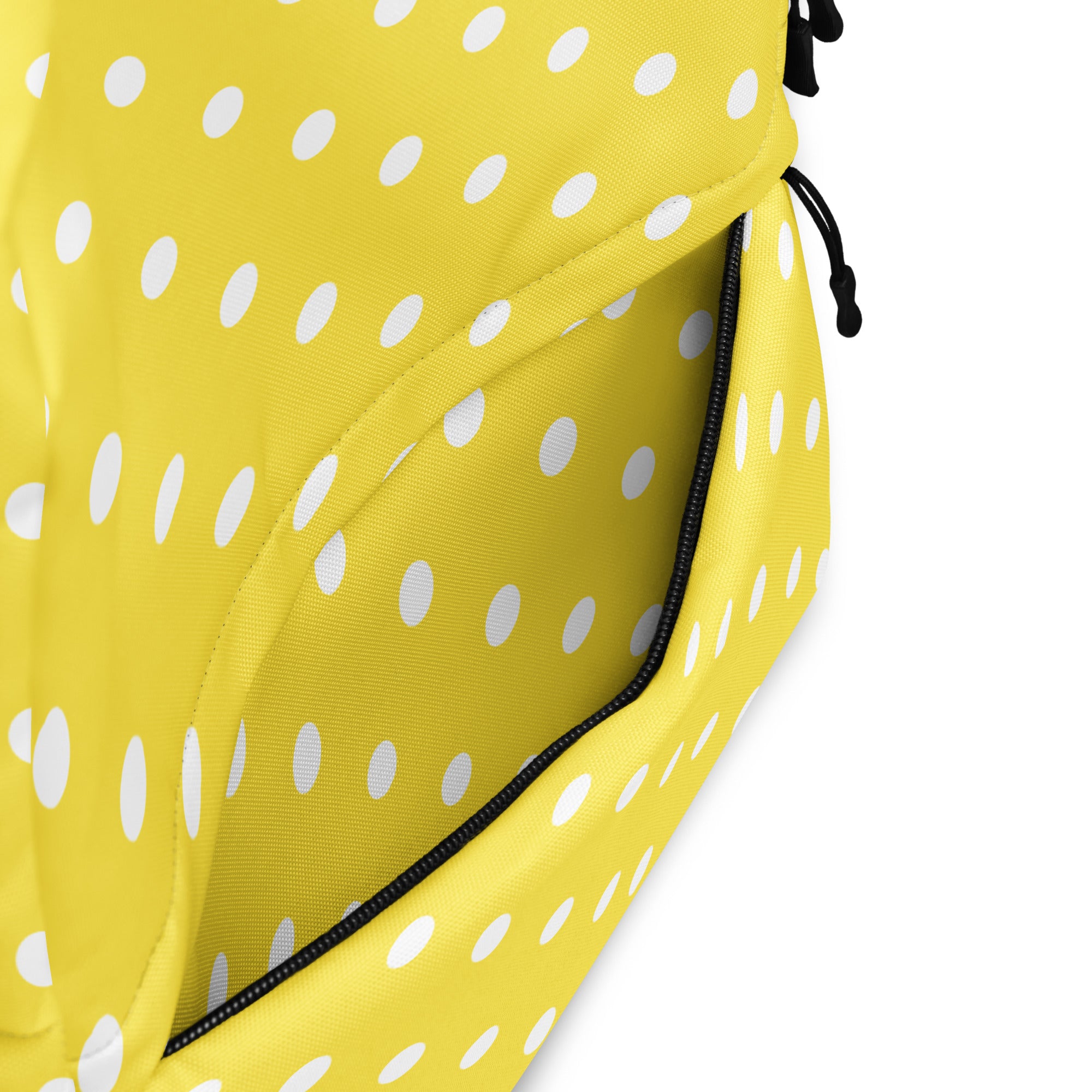 Kids Yellow Polka Dot Backpack - Water-Resistant School Bag With Adjustable Padded Straps & Breathable Mesh Back