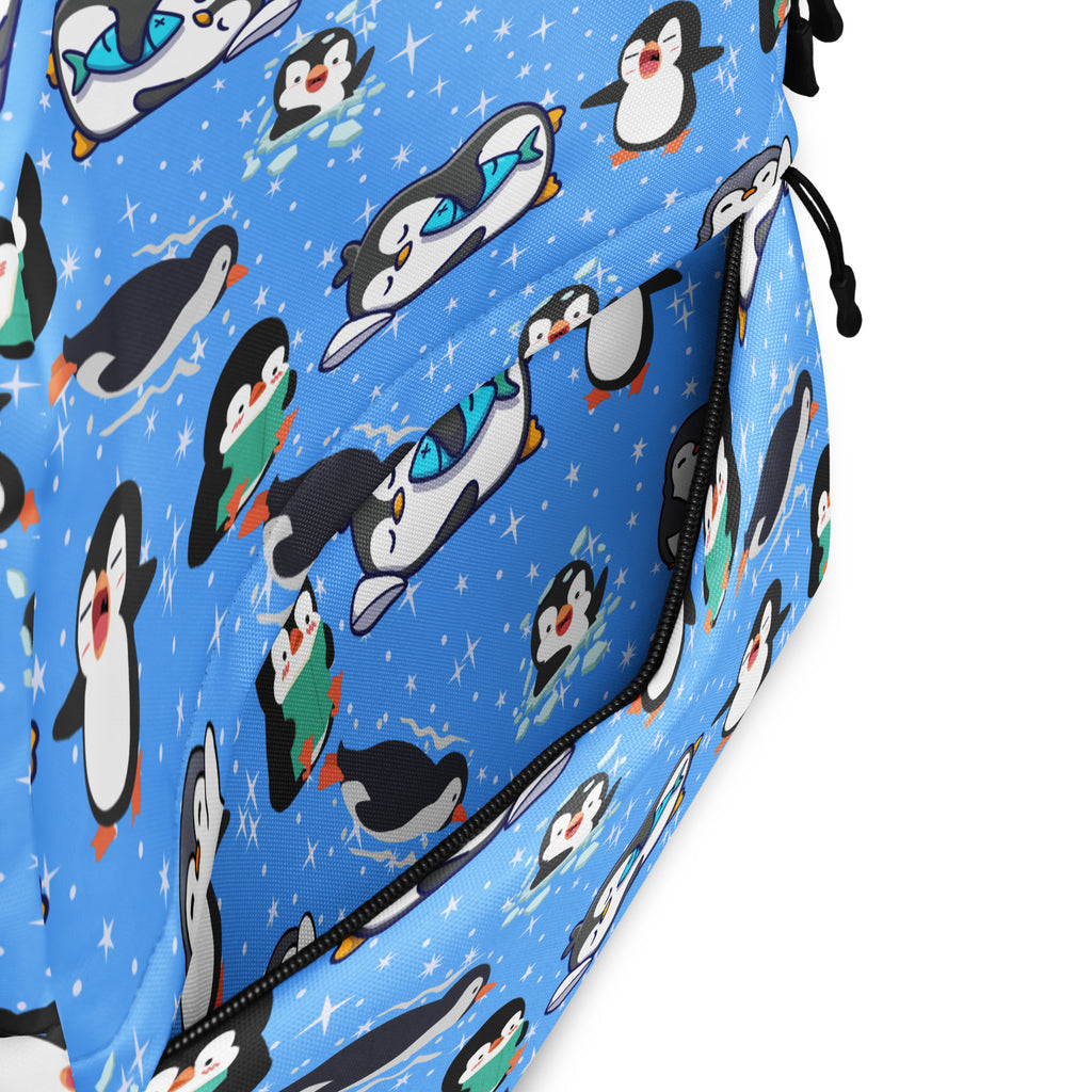 Kids Penguin Backpack - Water-Resistant School Bag With Adjustable Padded Straps & Breathable Mesh Back