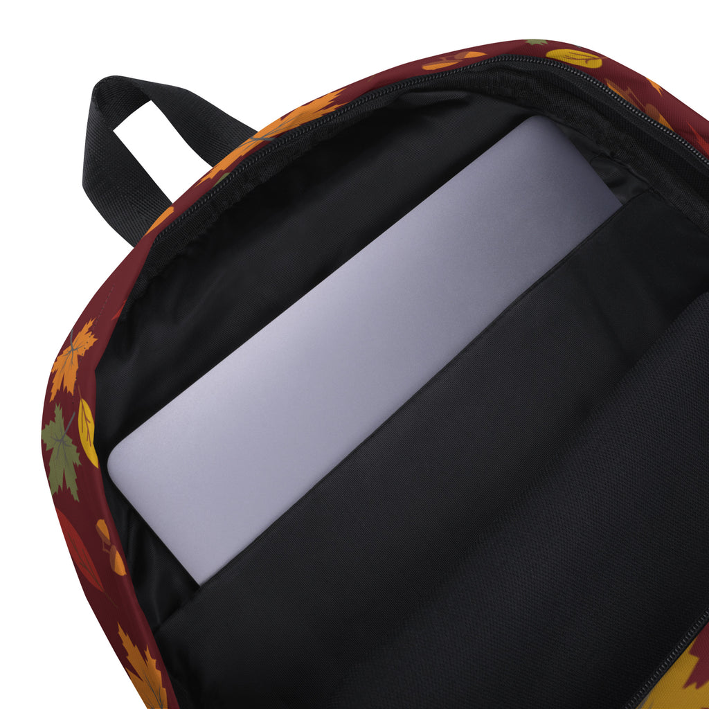 Kids Fall Leaves Backpack - Water-Resistant School Bag With Adjustable Padded Straps & Breathable Mesh Back