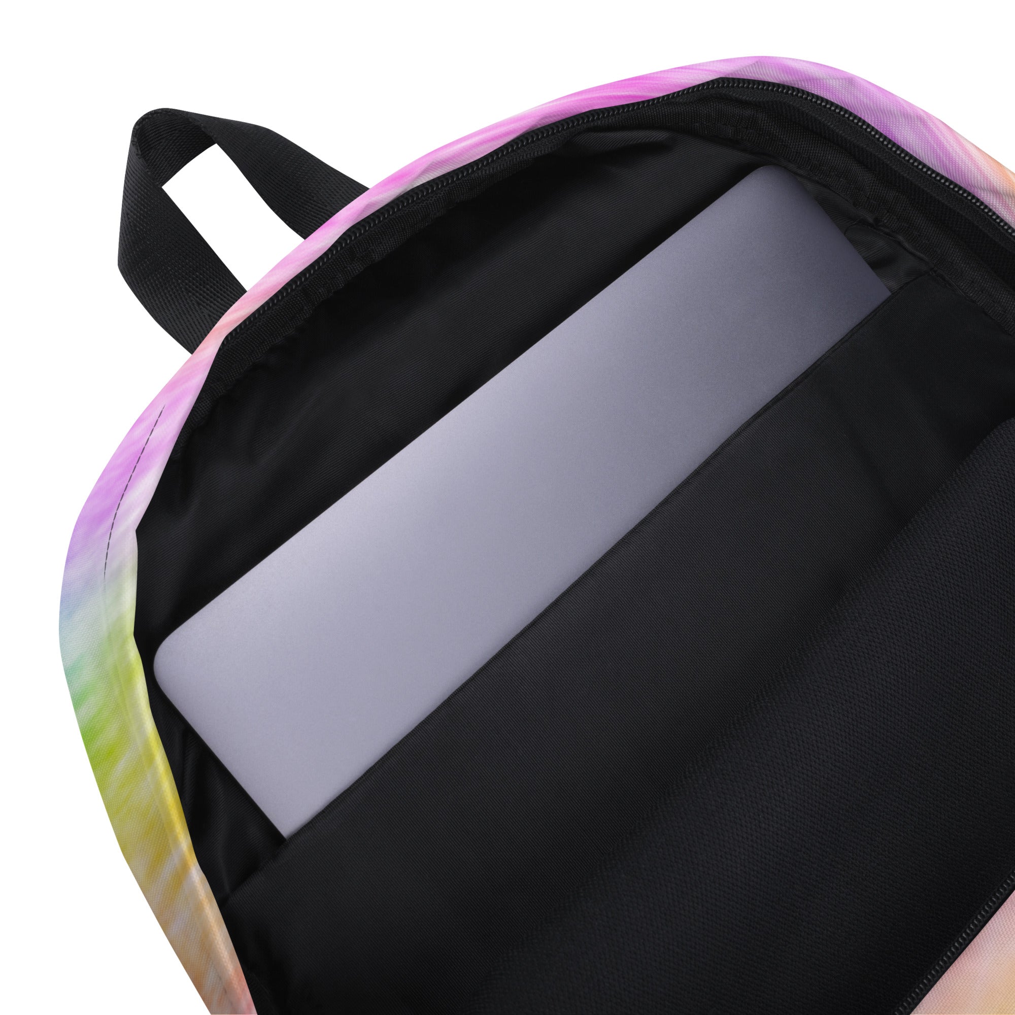 Kids Rainbow Tie Dye Backpack - Water-Resistant School Bag With Adjustable Padded Straps & Breathable Mesh Back