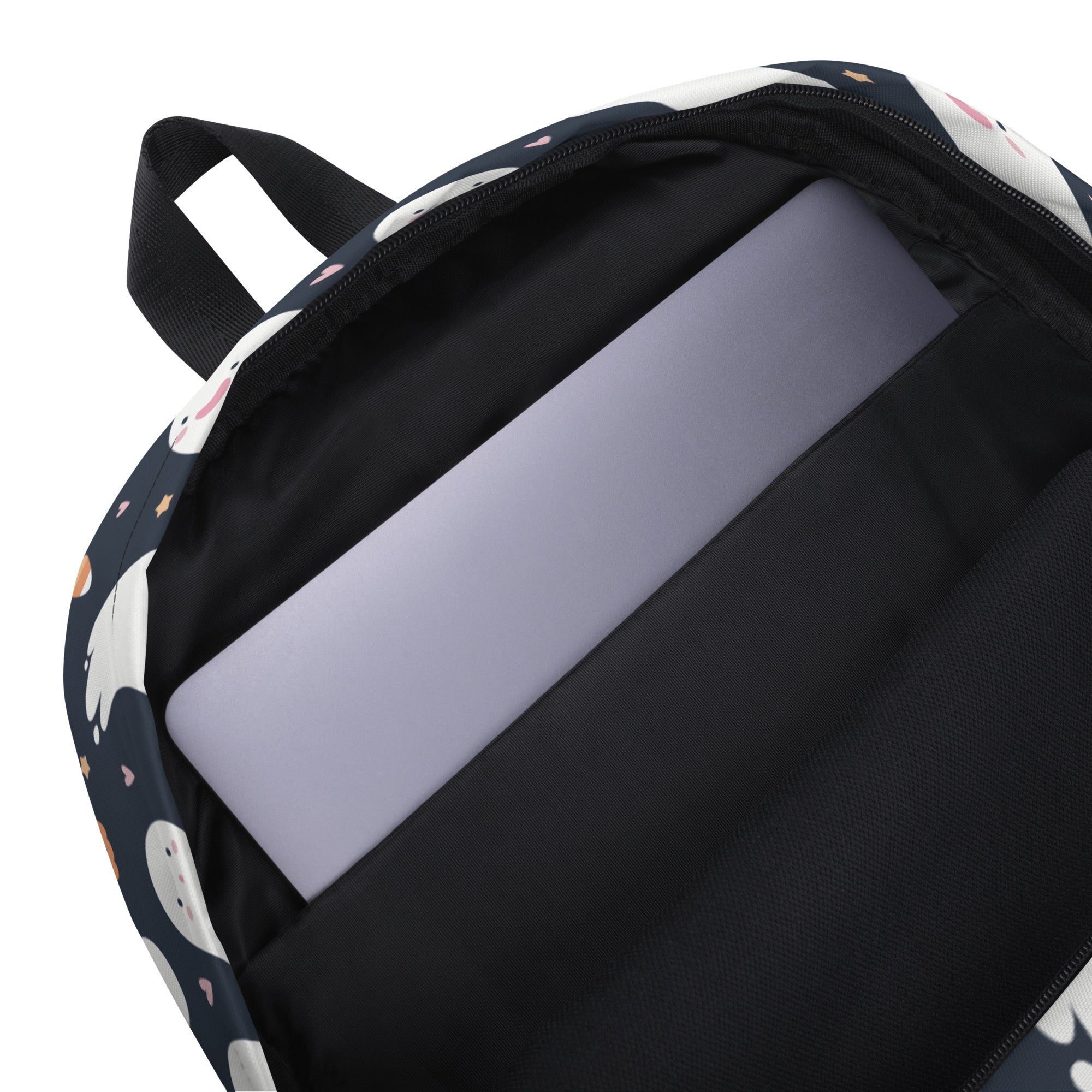 Kids Ghost Halloween Backpack - Water-Resistant School Bag With Adjustable Padded Straps & Breathable Mesh Back