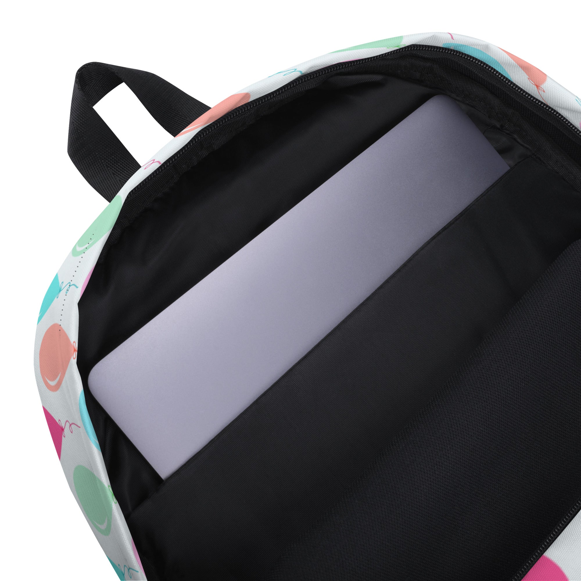 Kids Colorful Balloons Backpack - Water-Resistant School Bag With Adjustable Padded Straps & Breathable Mesh Back
