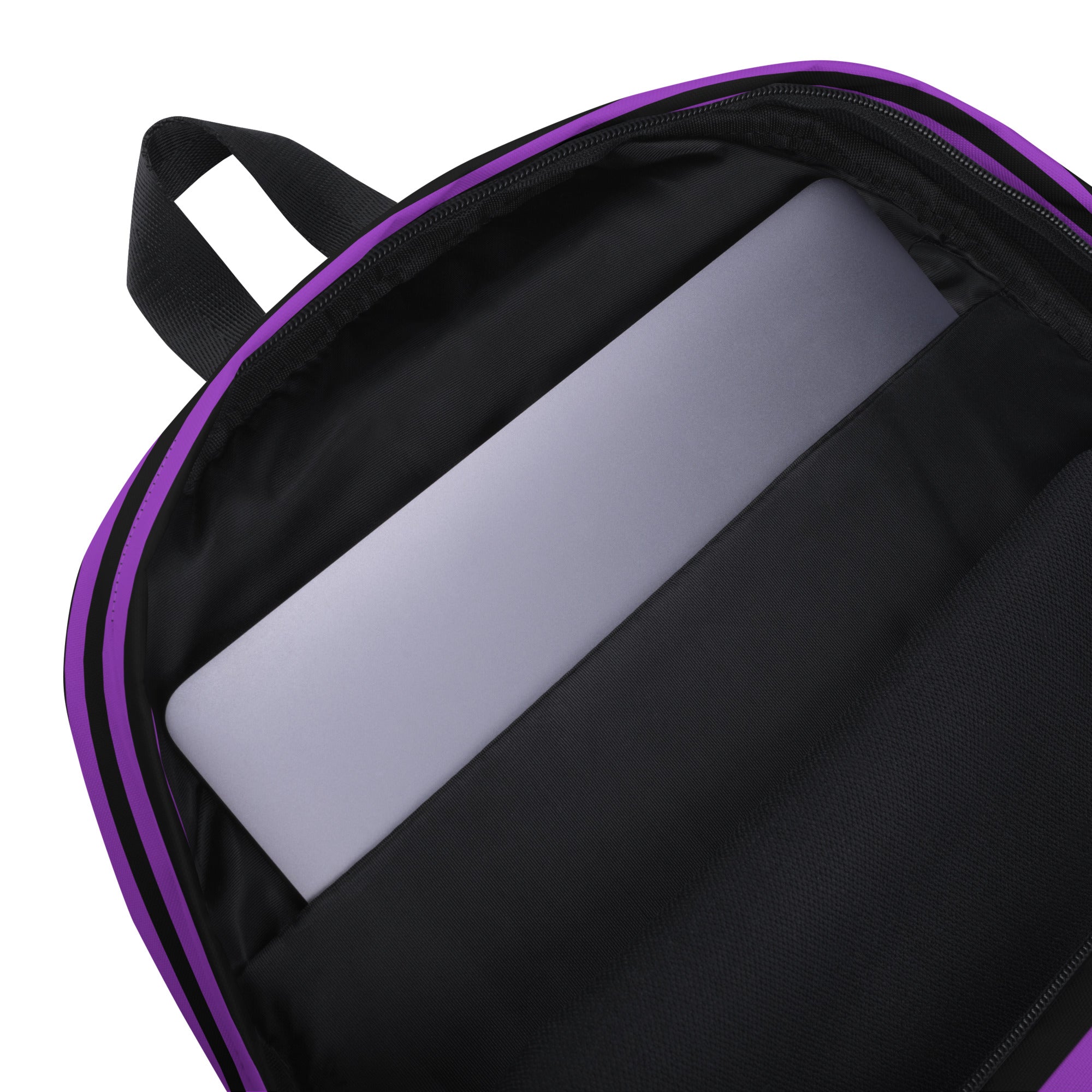 Kids Purple and Black Halloween Backpack - Water-Resistant School Bag With Adjustable Padded Straps & Breathable Mesh Back