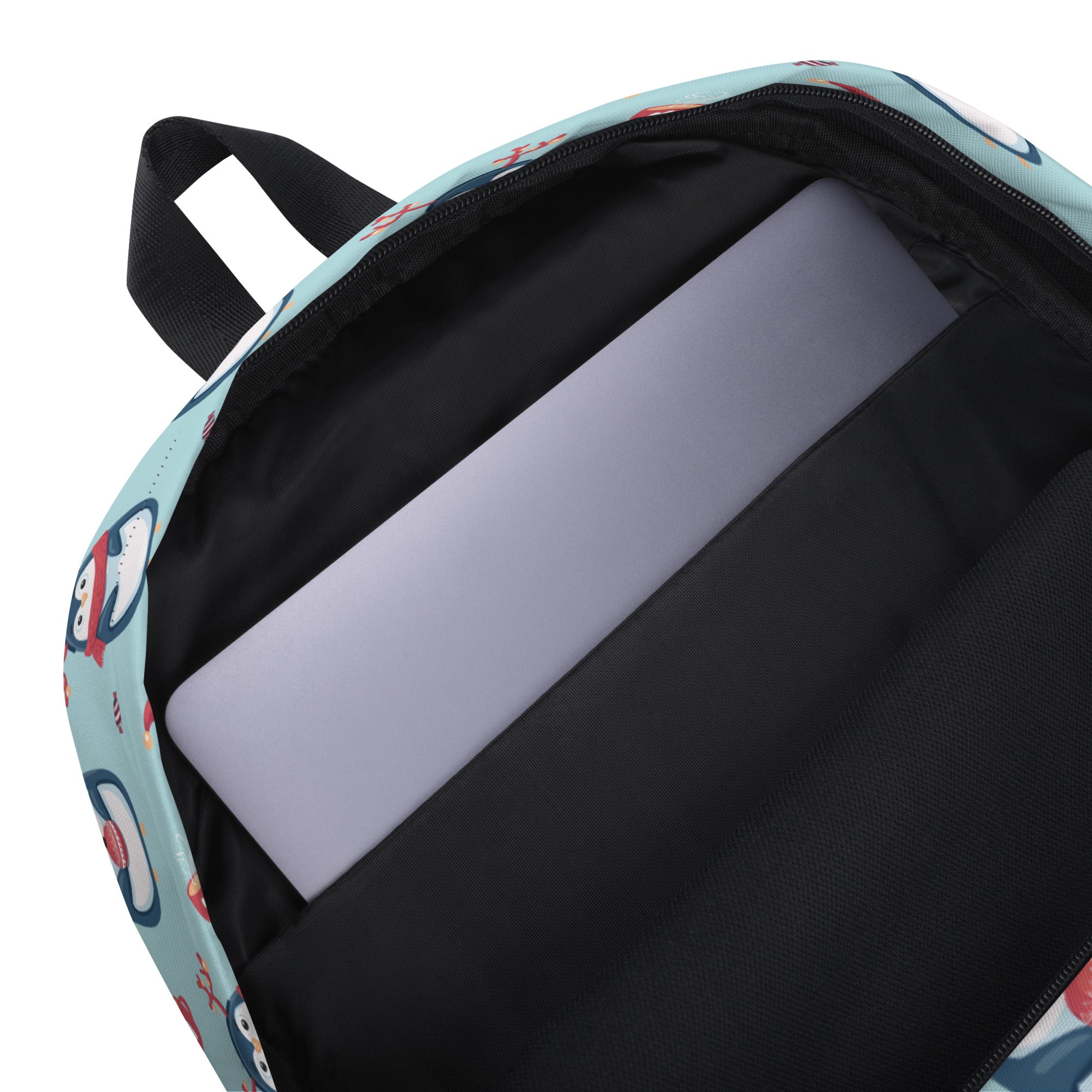Kids Reindeer Penguin Christmas Backpack - Water-Resistant School Bag With Adjustable Padded Straps & Breathable Mesh Back
