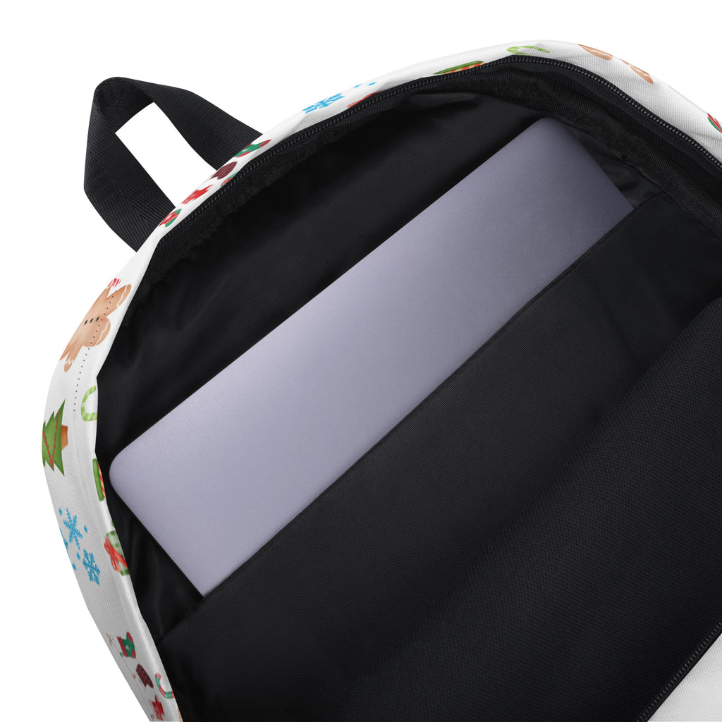 Kids Christmas Themed Backpack - Water-Resistant School Bag With Adjustable Padded Straps & Breathable Mesh Back