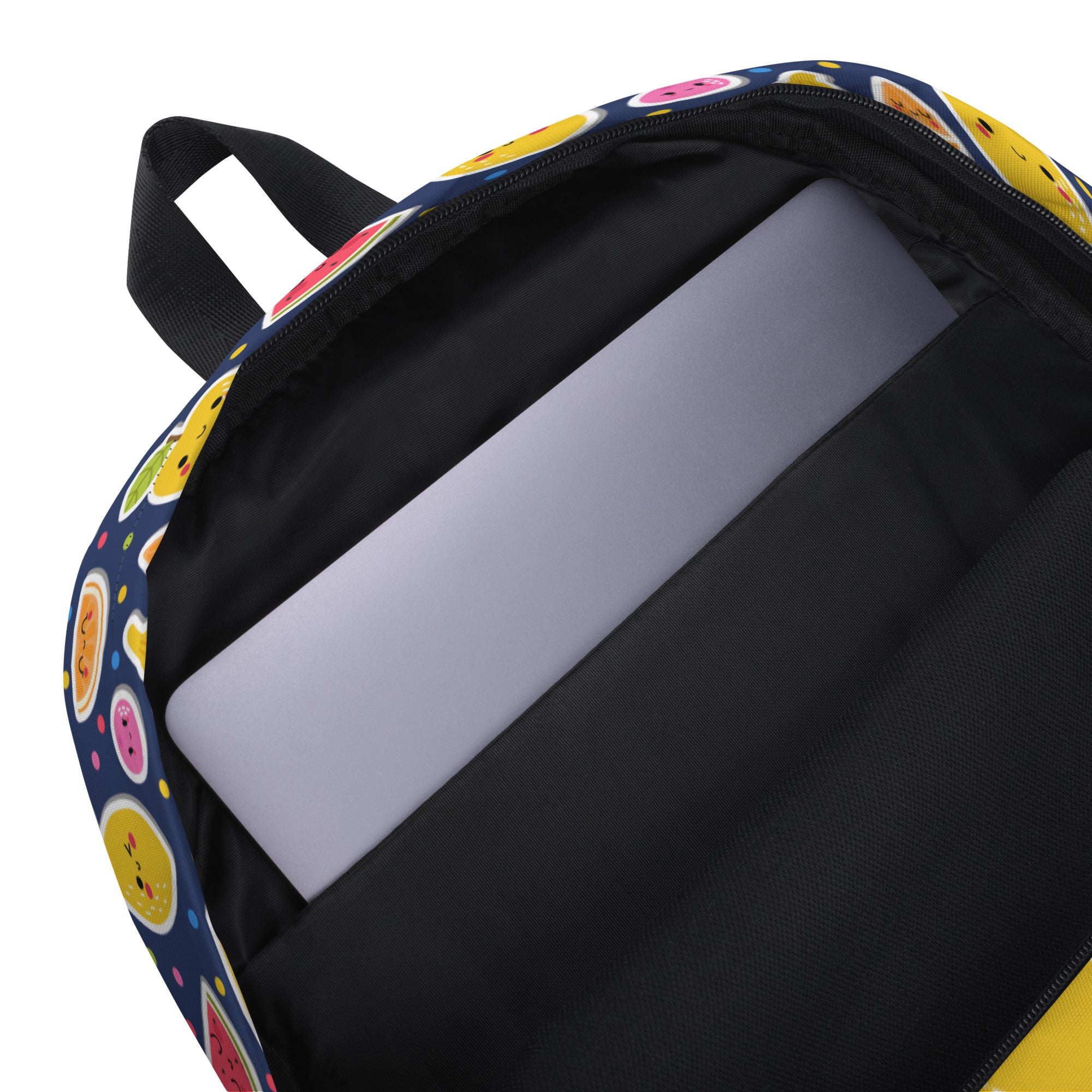 Kids Emoji Fruit Backpack - Water-Resistant School Bag With Adjustable Padded Straps & Breathable Mesh Back