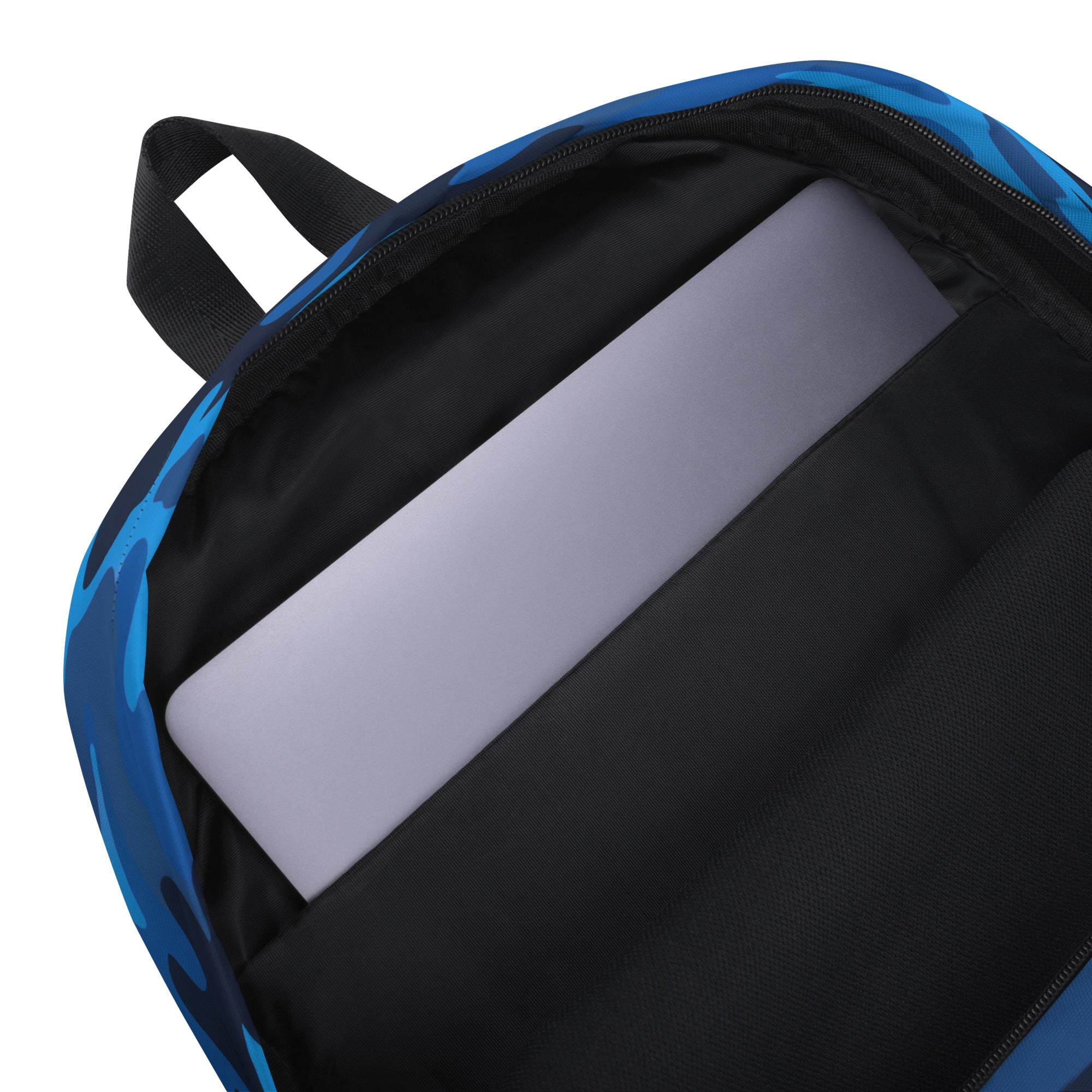 Kids Blue Camouflage Backpack - Water-Resistant School Bag With Adjustable Padded Straps & Breathable Mesh Back