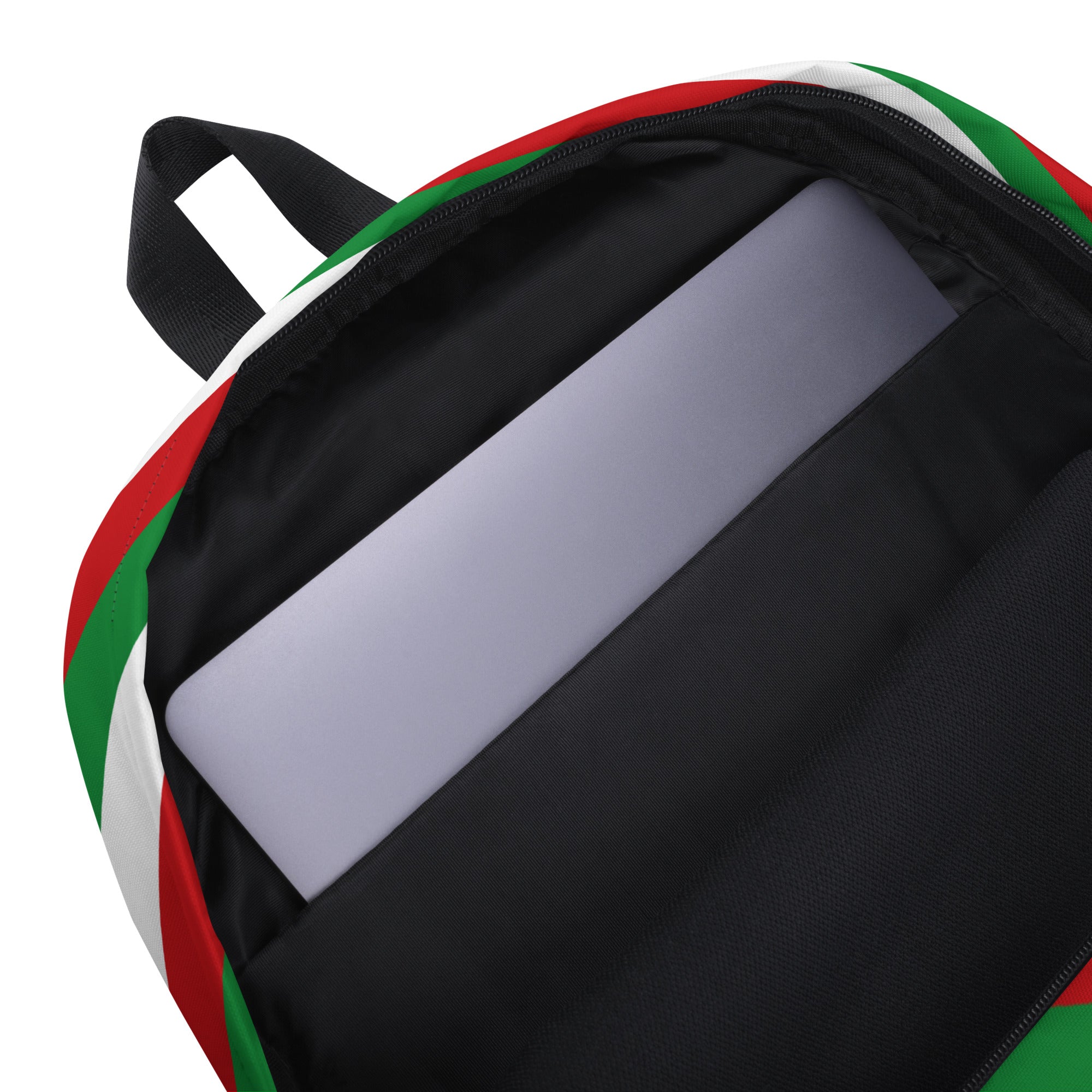 Kids Christmas Candy Cane Stripe Backpack - Water-Resistant School Bag With Adjustable Padded Straps & Breathable Mesh Back