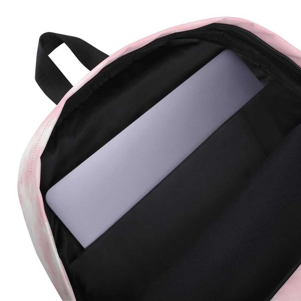 Girls Pink Tie Dye Backpack - Water-Resistant School Bag With Adjustable Padded Straps & Breathable Mesh Back