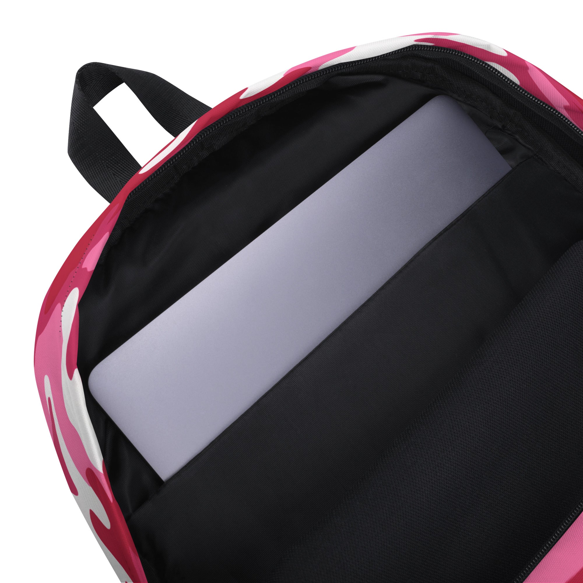 Girls Bright Pink Camouflage Backpack - Water-Resistant School Bag With Adjustable Padded Straps & Breathable Mesh Back