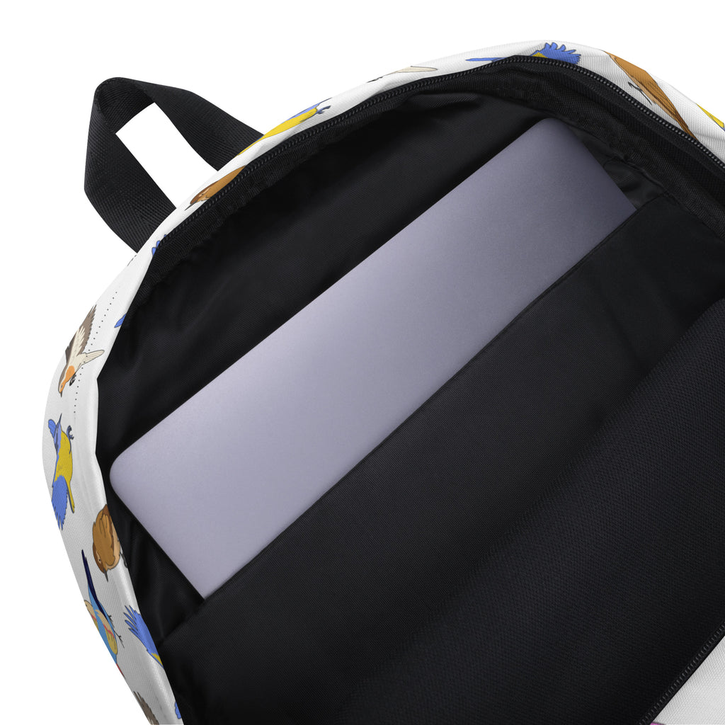 Kids Colorful Bird Backpack - Water-Resistant School Bag With Adjustable Padded Straps & Breathable Mesh Back