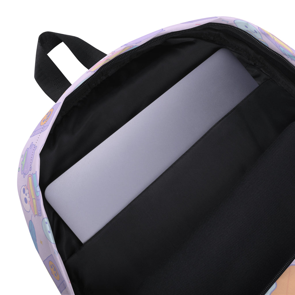 Girls Cute Pastel Halloween Backpack - Water-Resistant School Bag With Adjustable Padded Straps & Breathable Mesh Back