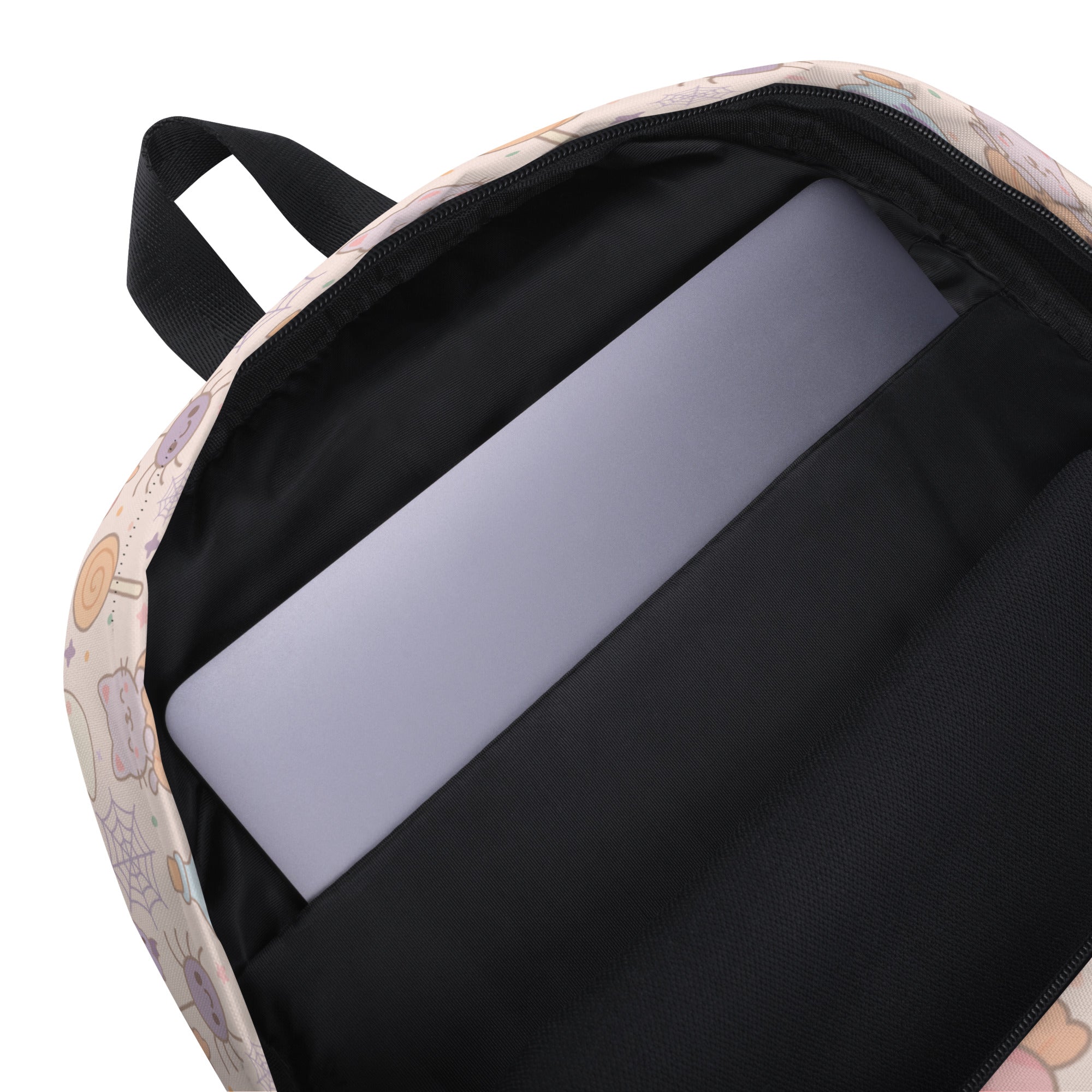 Girls Pastel Halloween Backpack - Water-Resistant School Bag With Adjustable Padded Straps & Breathable Mesh Back