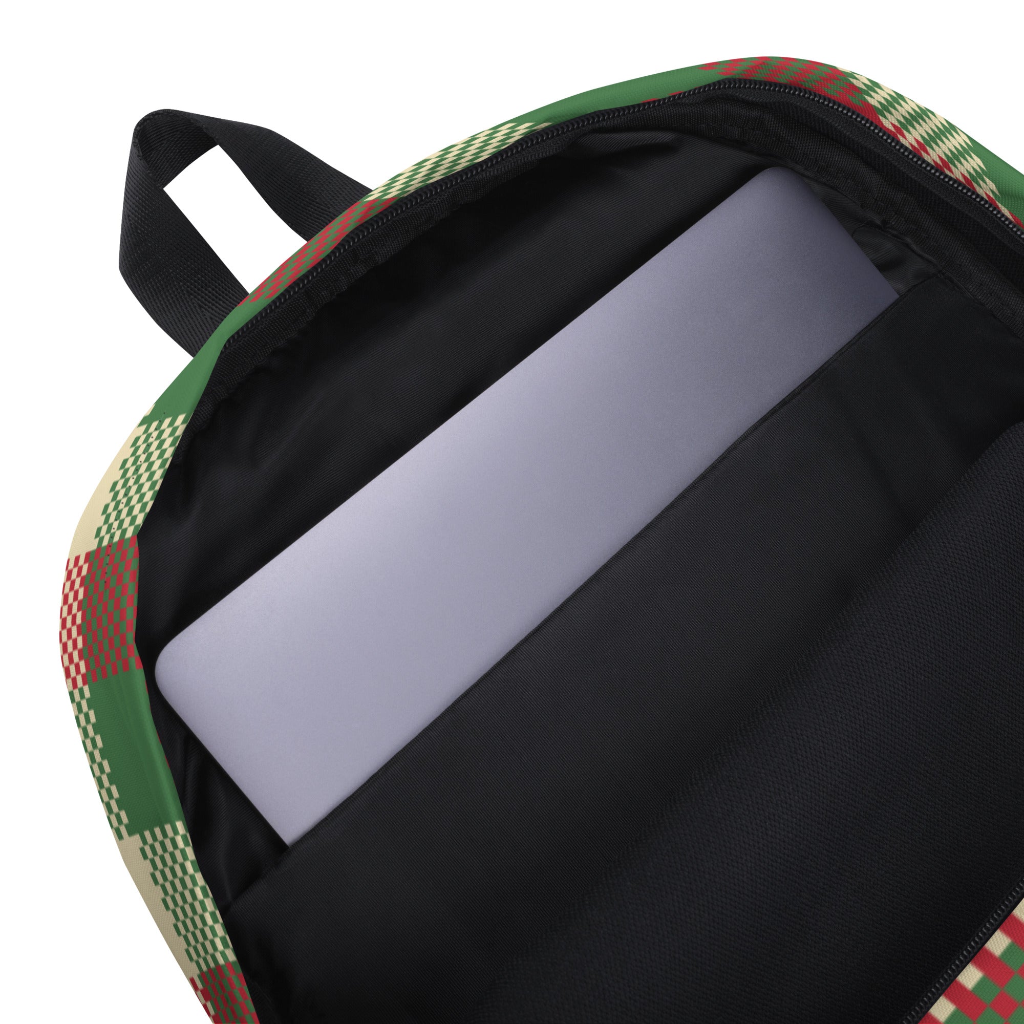 Kids Christmas Plaid Backpack - Water-Resistant School Bag With Adjustable Padded Straps & Breathable Mesh Back