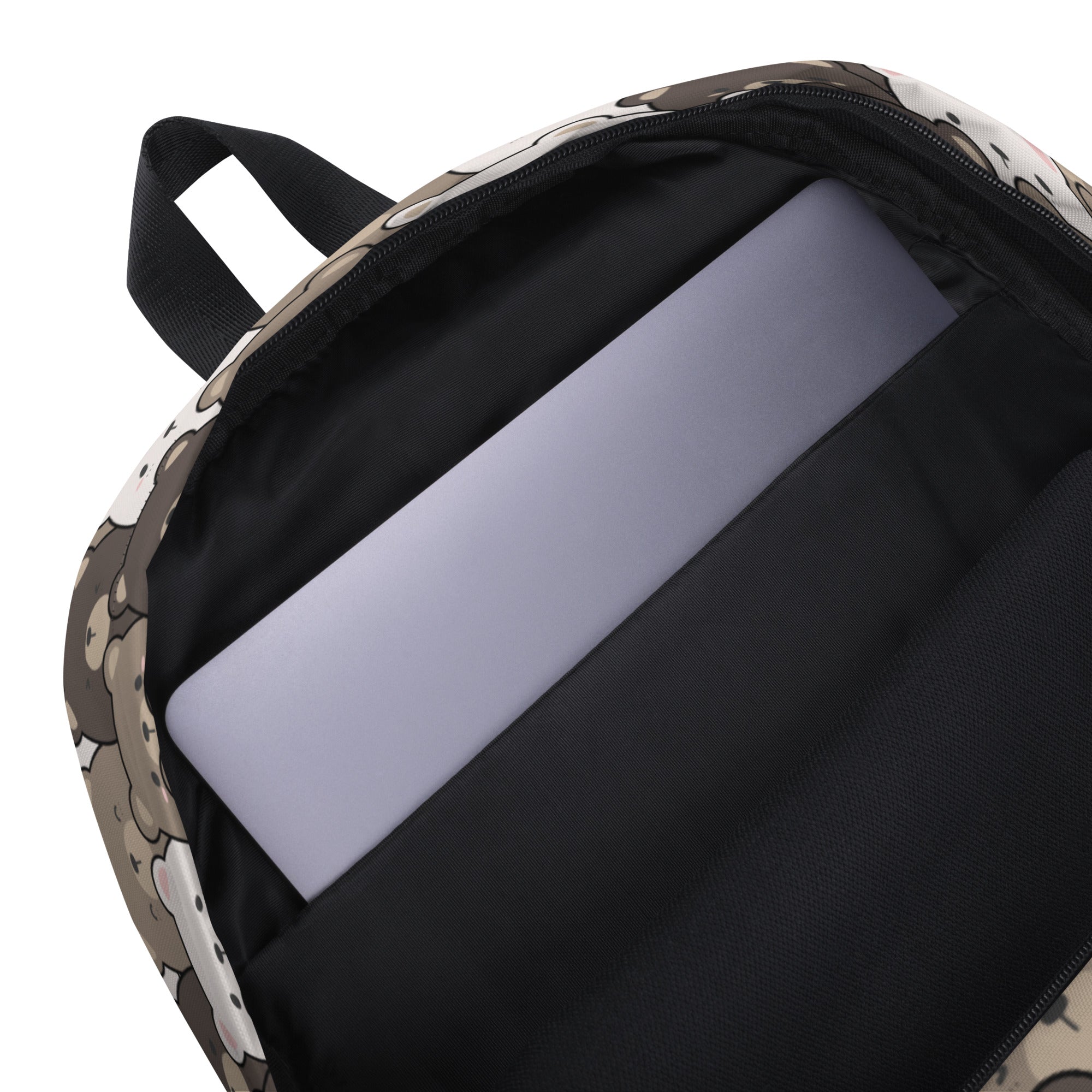 Kids Bear Face Backpack - Water-Resistant School Bag With Adjustable Padded Straps & Breathable Mesh Back