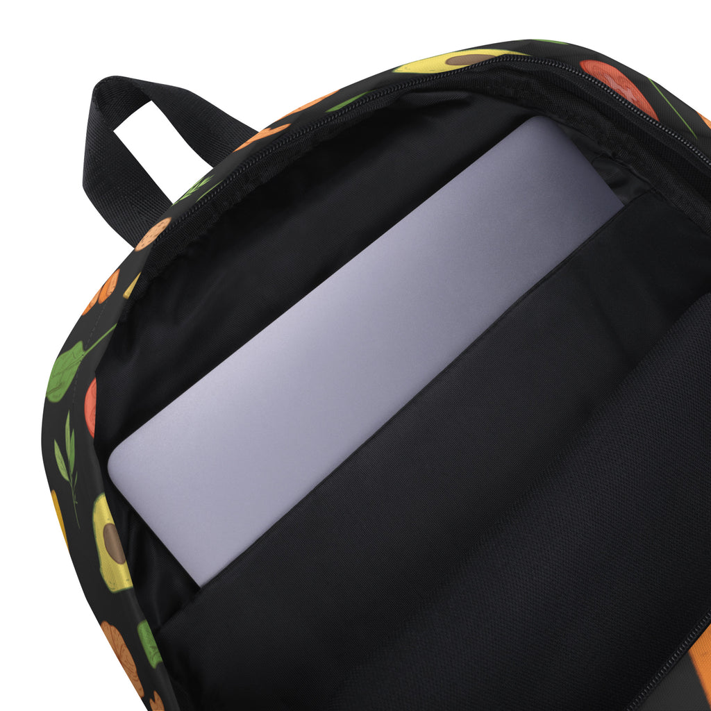 Kids Veggies & Fruit Backpack - Water-Resistant School Bag With Adjustable Padded Straps & Breathable Mesh Back
