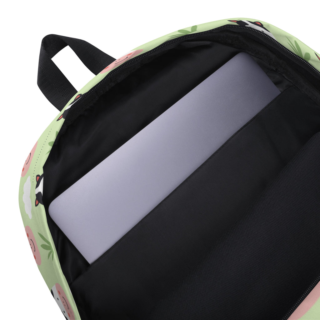 Kids Cow Backpack - Water-Resistant School Bag With Adjustable Padded Straps & Breathable Mesh Back